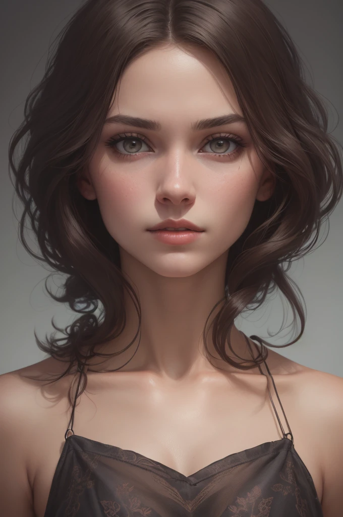 a beautiful detailed portrait of Caitlyn, highly detailed face and eyes, beautiful long eyelashes, elegant expression, intricate detailed hair, beautiful detailed lips, delicate skin, warm lighting, cinematic lighting, dramatic lighting, dramatic composition, dark fantasy, fantasy art, digital painting, concept art, 8k, photorealistic, high resolution, hyper detailed, masterpiece, an14