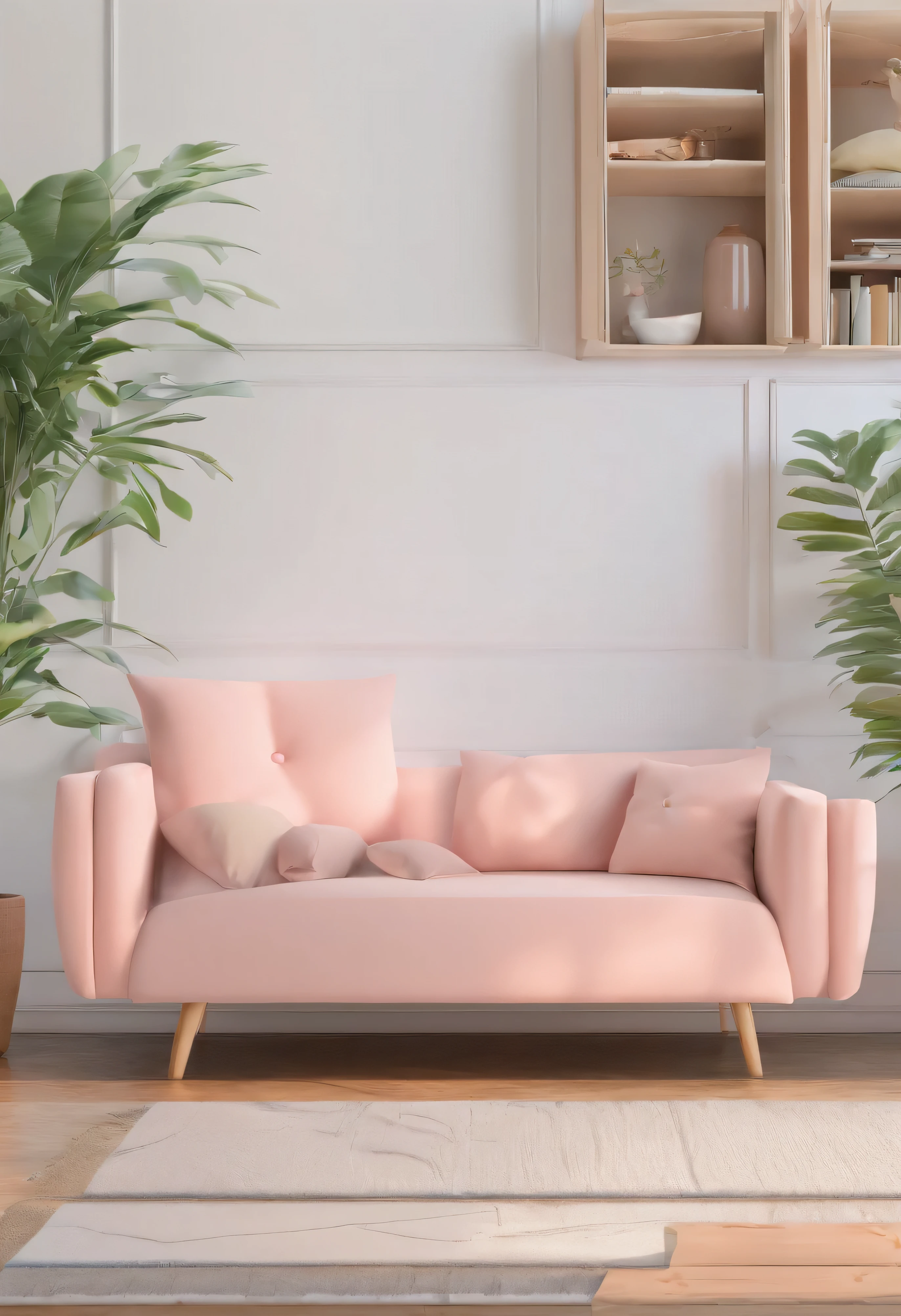 1 pastel pink sofa (Kagura) japanese, high qualiy, best anatomy