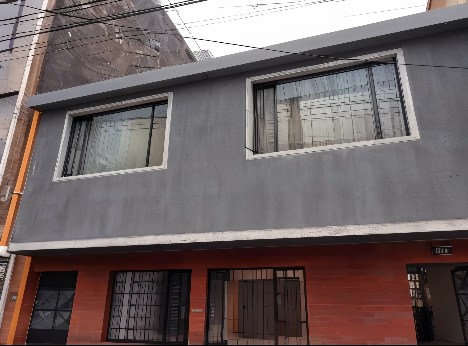 Generate a modern facade for ultra realistic quality uploaded image