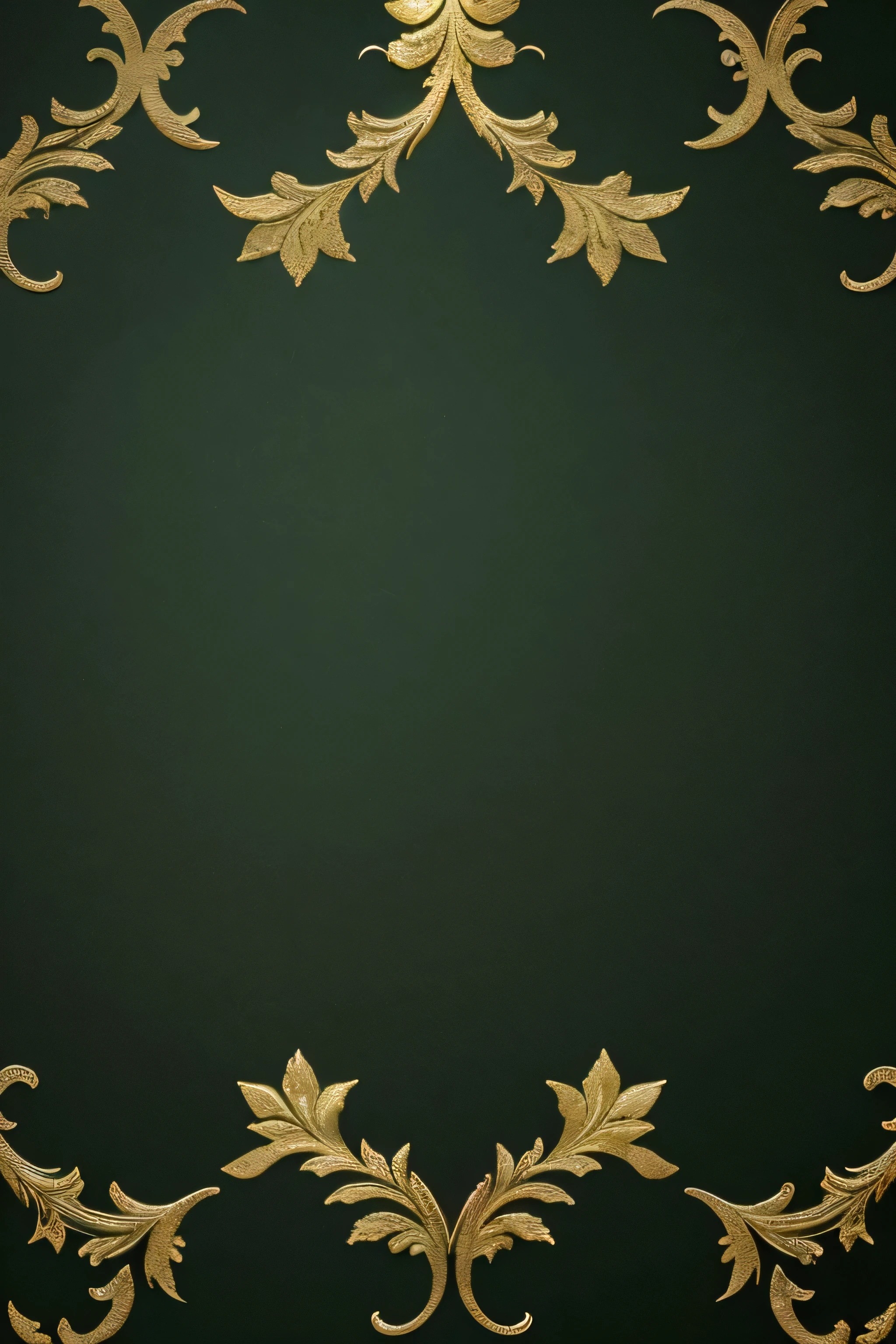 wallpaper with a texture mixed in dark green and gold details to use as a background in institutional invitations