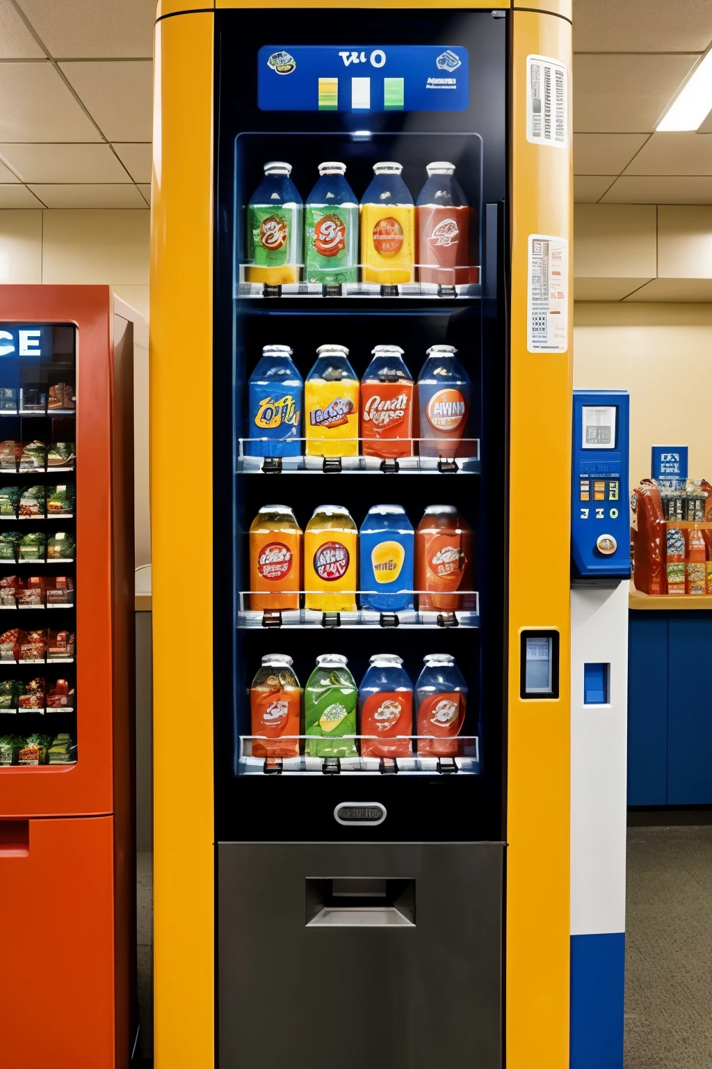 beverage vending machine The machine must accept 5 coins, 10 and 25 cents.
2. Each juice costs 45 cents..