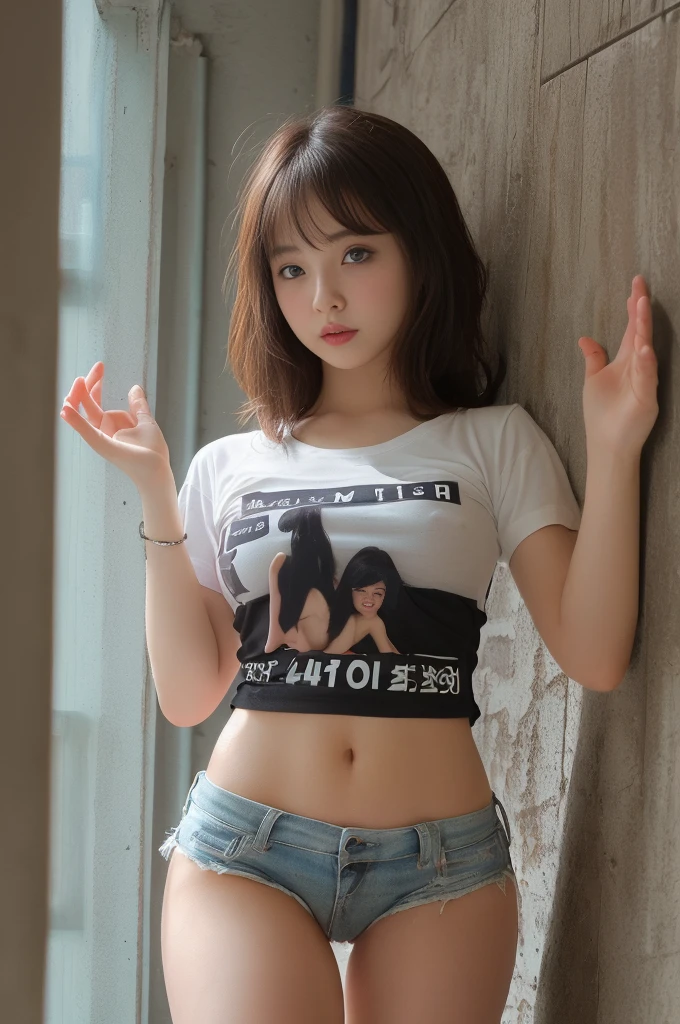 (((Highest quality,Highest quality,Masterpiece,high resolution,4K,))),girl1people,(Ultra Micro Mini Hot Pants:1.2),(Torn T-shirt:1),(Sometimes from above or below:1),(Vagina and nipples pumping:0.9),(((ultra more sometimes there hand spread pussy:1))),(((Ultra more sometimes a very young and cute girl:1)))