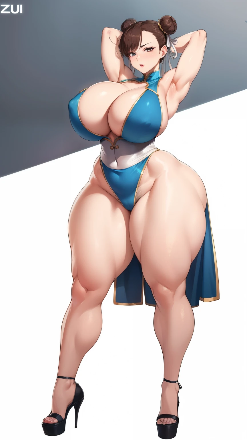Big Breasts, Big Hips, Full Body Shot, Mature mother, Voluptuous thighs, Zi ox head, Seductive mature woman, Perfect body, plus size model, Wearing high heels,Miniskirt Uniform, Big Breasts, Big Hips,Full Body Shot, Mature mother, Whipping the lower body, Plump thighs, ox, Seductive mature woman, Perfect body, plus size model,All nude, Very erect nipples, Very thick pubic hair, very dense armpit hair,ChunLi,