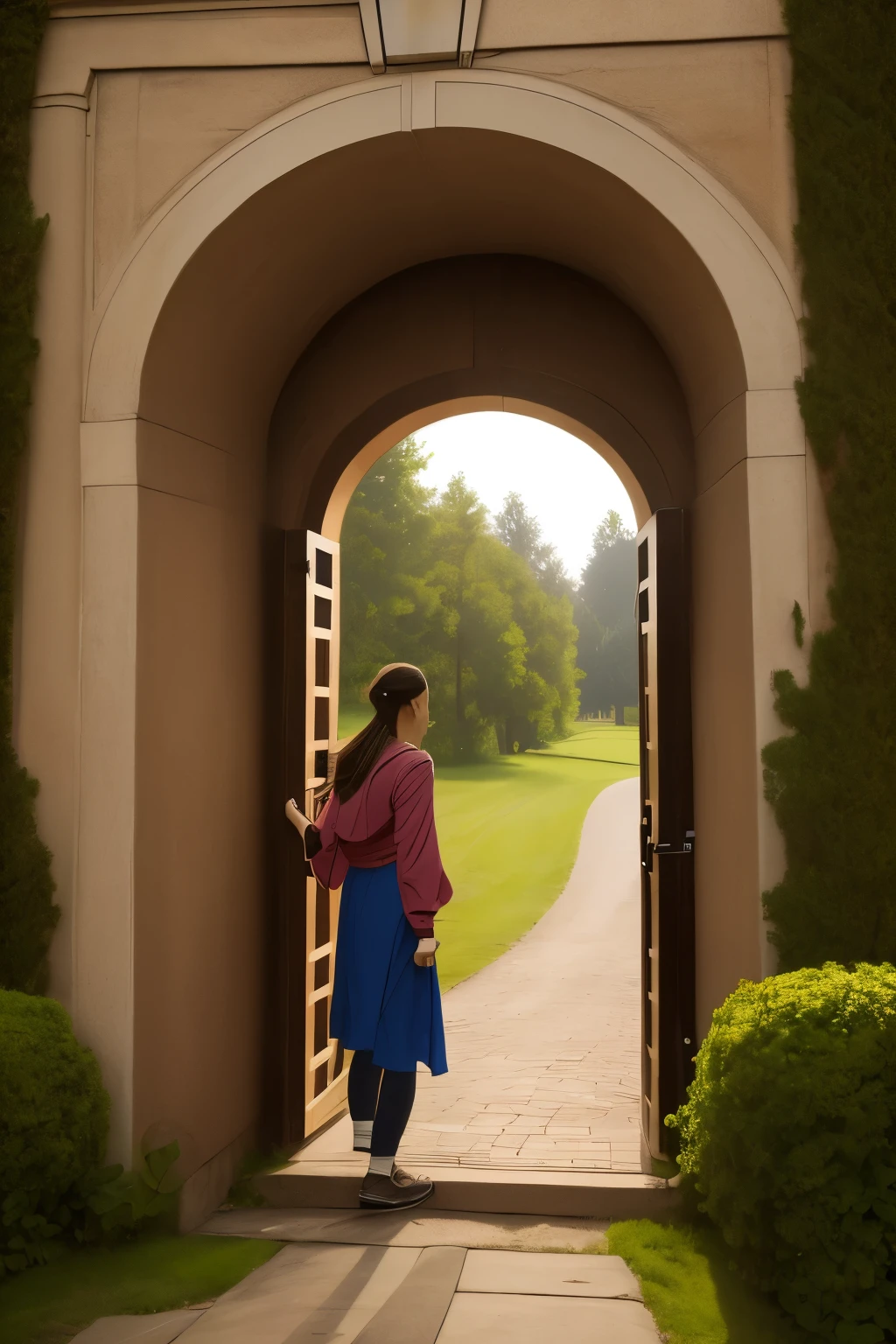 you go through the portal and...