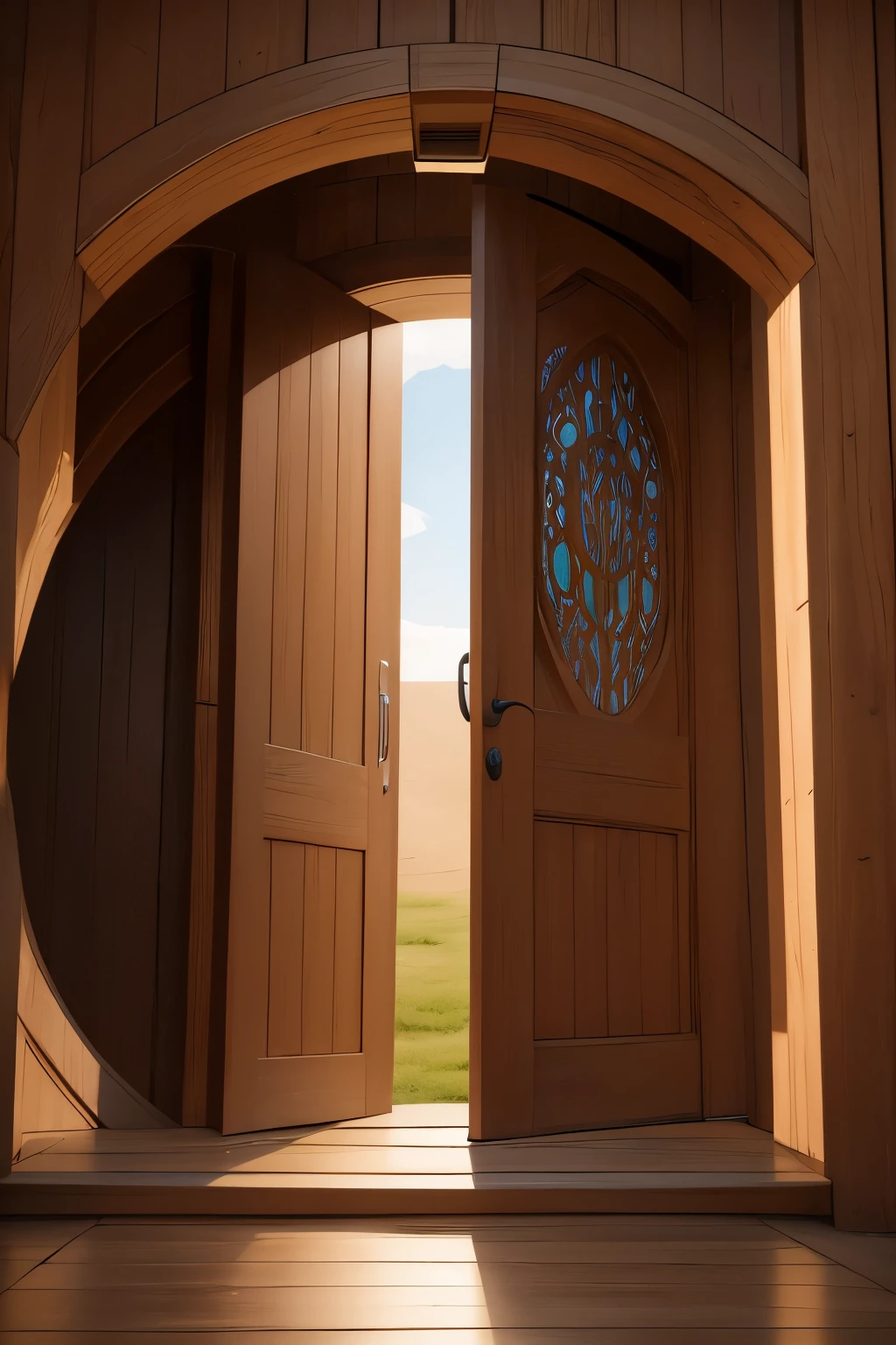 you go through the portal and...