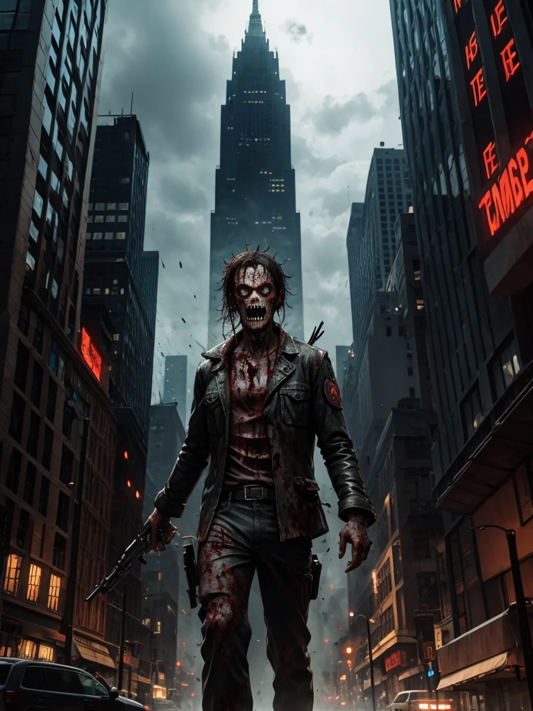 A zombie virus took over a city
