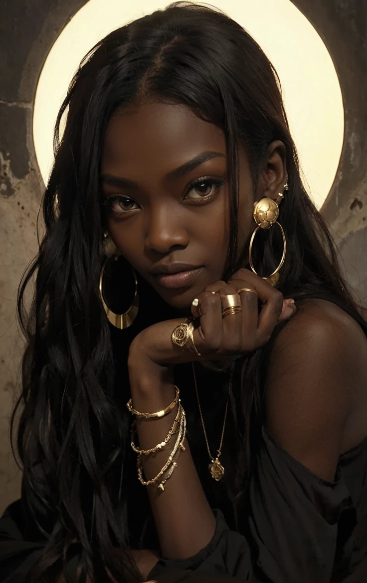 ANOK YAI humana, high details and keep the skin black