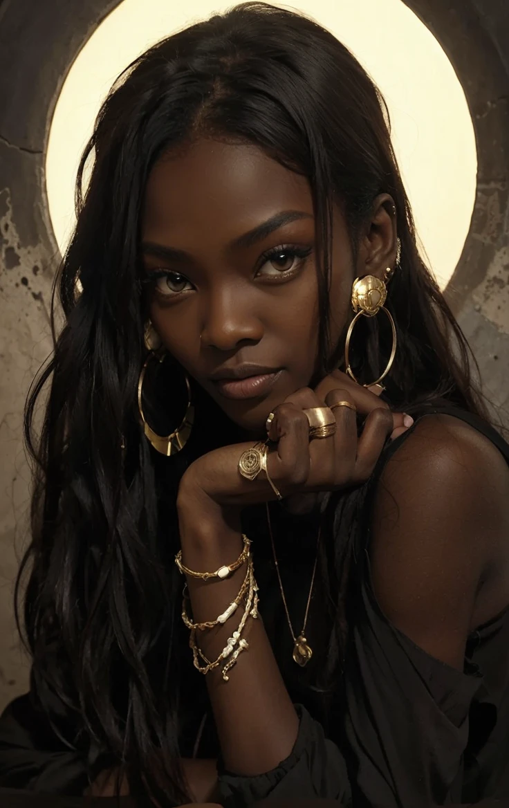 ANOK YAI humana, high details and keep the skin black