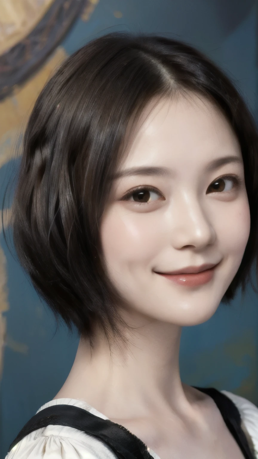 260 20-year-old female, (short hair),(Genuine), smile, (Paintings by Leonardo da Vinci)