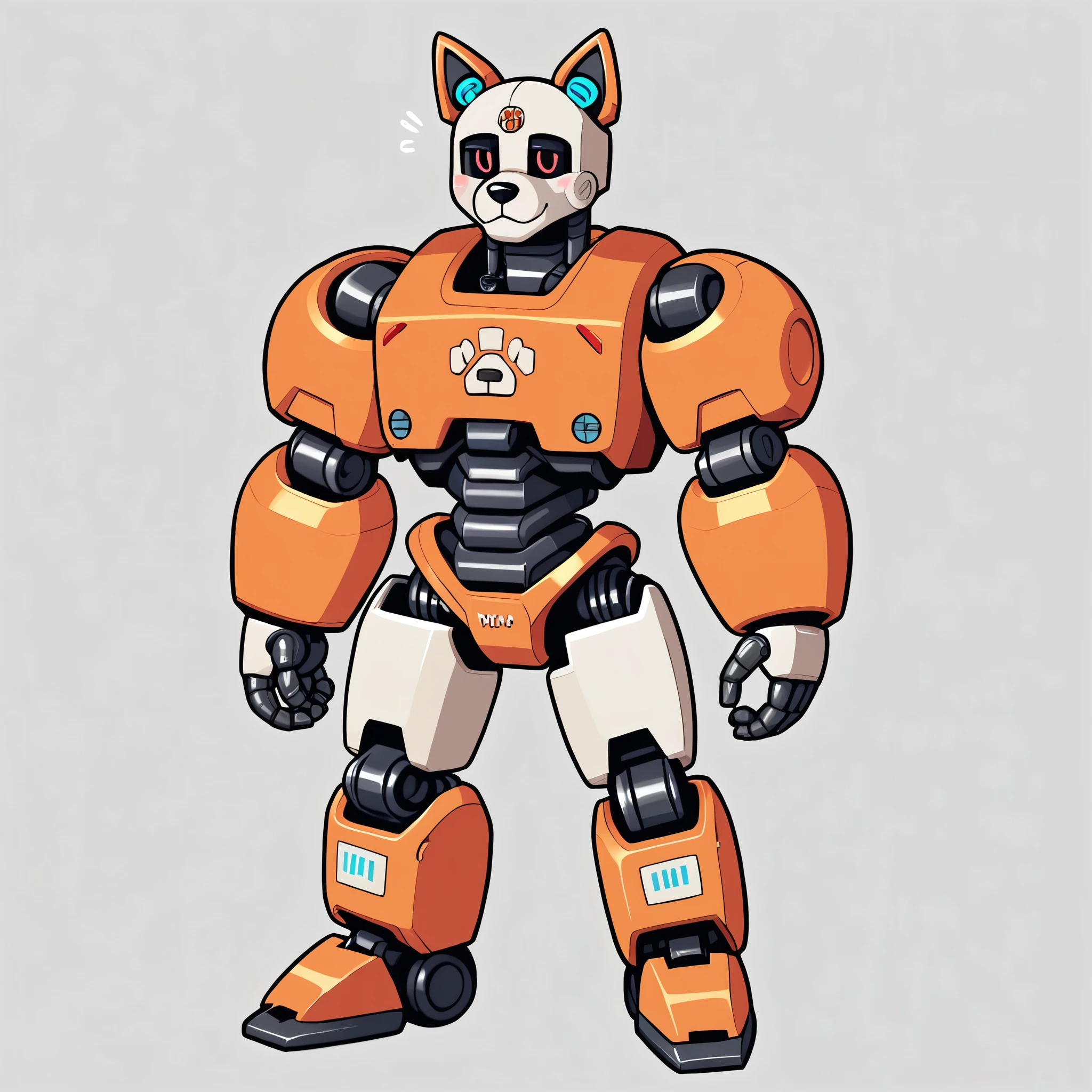 Dog bones, robots, whole body, White background