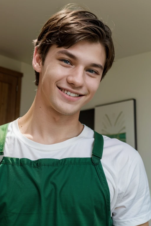 Harper,green-eyed cheerful young man
