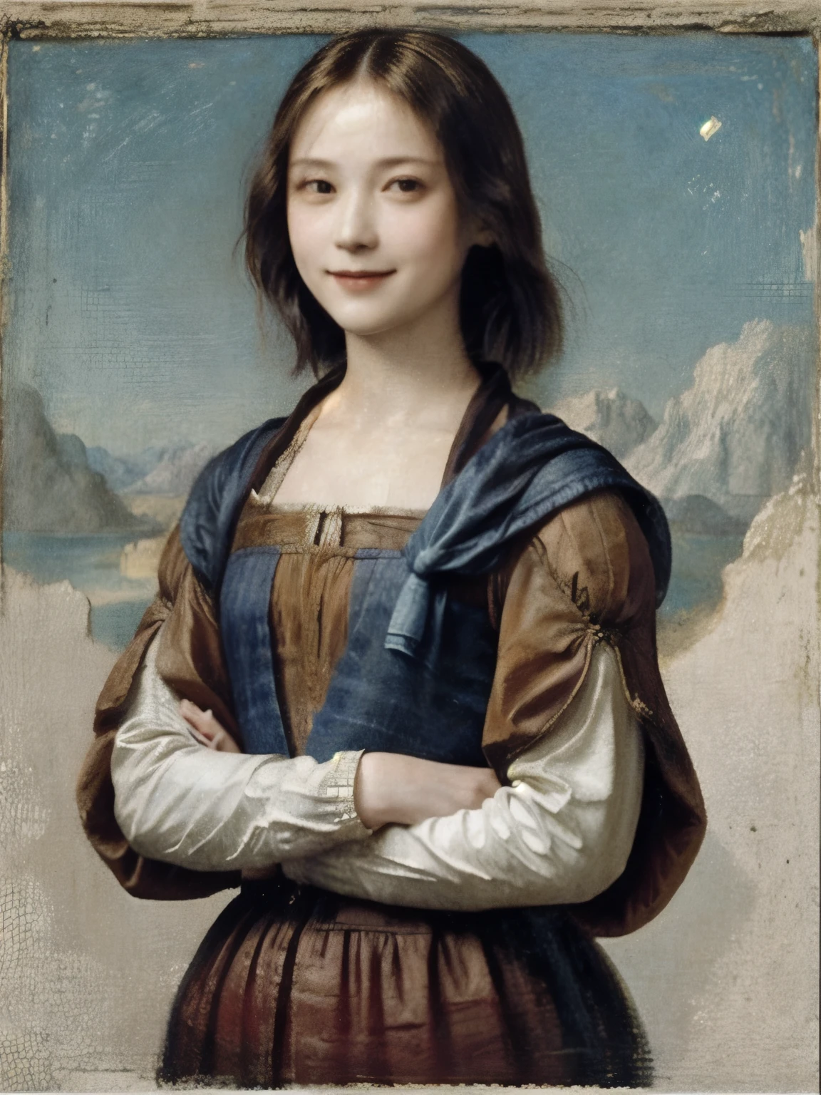 260 20-year-old female, (short hair),(Genuine), smile,  (Paintings by Leonardo da Vinci)