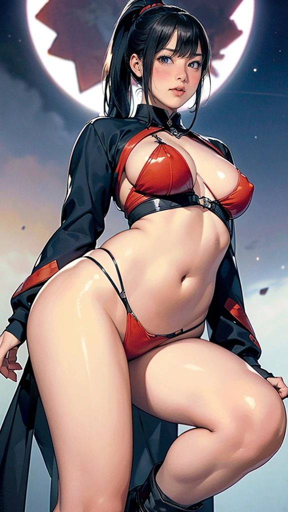 (((Late Night,wide, dark, dark sky,star々が北極starが美しい:1.8))), break (((He drives a large off-road bike., HONDA CRF1100.:1.5))), ((Dark red high-leg bikini:1.5)), (Beautiful young female rider(Helmet,Short gloves,short boots,Small backpack:1.5)), break (Black straight hair,bangs,ponytail), (A stunning 8-head body proportion), (Big Breasts,Beautiful Valley), (Narrow waist), (Beautiful belly button), (Big Ass), (Thin thighs), (Beautiful hands and feet), break 広大な空, Beautiful skyline, Vast grassland, Very tense and dramatic photograph, dynamic visual effects, (Fantasy art), break (1 screen), (Highest quality,4K,8k,High resolution,masterpiece:1.2),Very detailed,(Realistic,photograph:1.3 (Perfect Anatomy), (Perfect finger to thumb ratio), (Symmetrical face), break