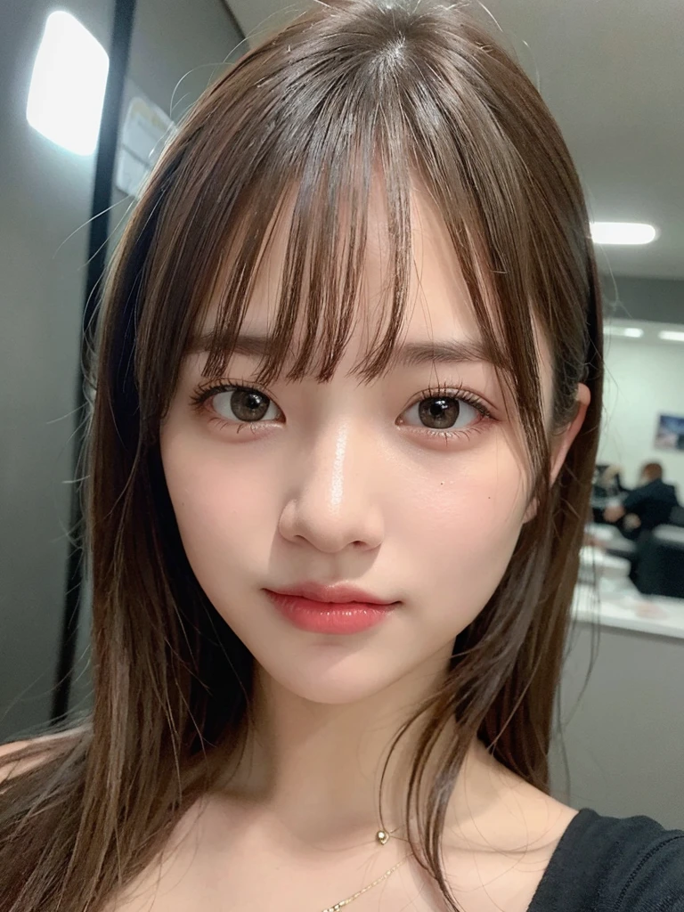 (masterpiece:1.3), (8k, Realistic, RAW Photos, Best image quality: 1.4), 20-year-old girl、(Random Hairstyles:1.2)、Highly detailed face、Attention to detail、double eyelid、Sharp focus:1.2、Beautiful woman:1.4、Light brown hair、Highest quality、masterpiece、Ultra-high resolution、(Realistic:1.4)、Highly detailed and professional lighting、Brown Knight、thin、smile、Long black hair、Deadly position、Beautiful Skin、Random Pause、Shiny Hair、Sculpture model pose、Random outfit