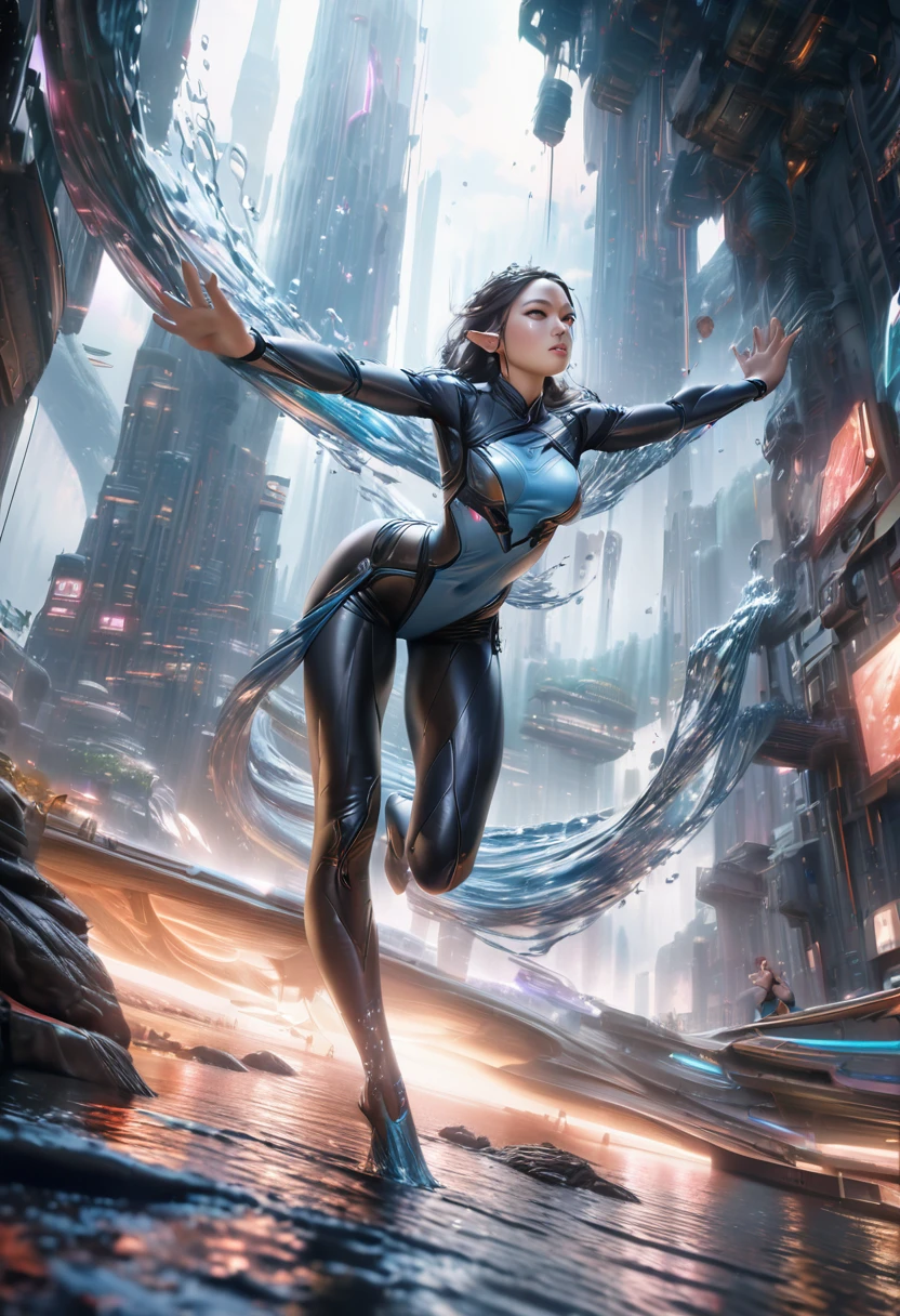 (beautiful detailed girl, 1girl, solo, long wavy snow-white hair, beautiful detailed face, detailed dark-violet eyes, rounded breasts, completely naked, pale stomach, long and toned legs, legs spread pose, photorealistic, 8k, high quality, masterpiece, realistic, ultra-detailed, hyper-realistic)