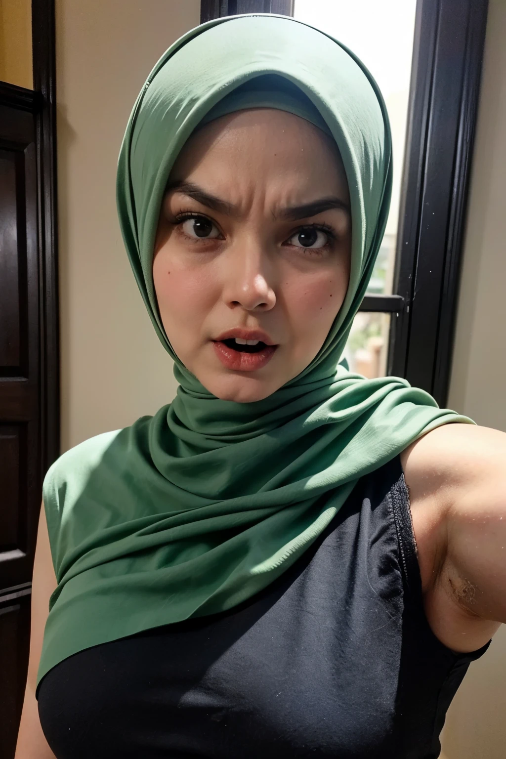 ((ANGRY FACE EXPRESSION :1.5)), ((ULTRA RESOLUTION)), ((UHD)), ((8K)), ((((HALF BODY PORTRAIT)))), (( BREASvery angry facial reaction (NAKED GREEN ), (()) NAKED AT RIVER, (SMALL TINY TITS), (THIN SMALL TINTS), (THIN SMALL TINY TI (THIN SMALL TINY TITS),Y Thin Body, (DARK SKIN ), ((Arm Muscles :1.4))
