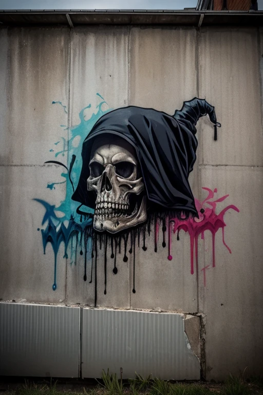 Make grim death graffiti 