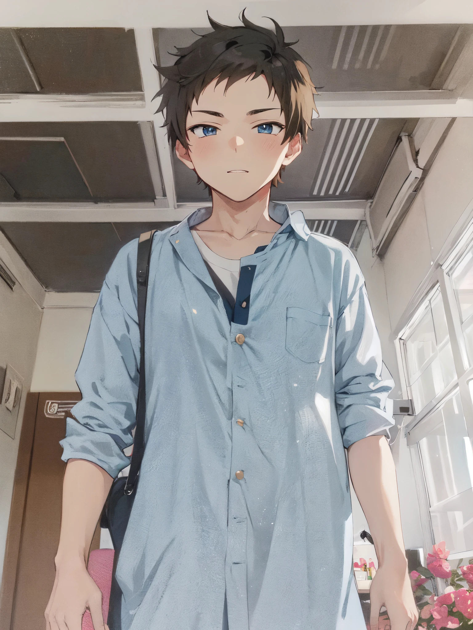 Anime boy cool cute skin white