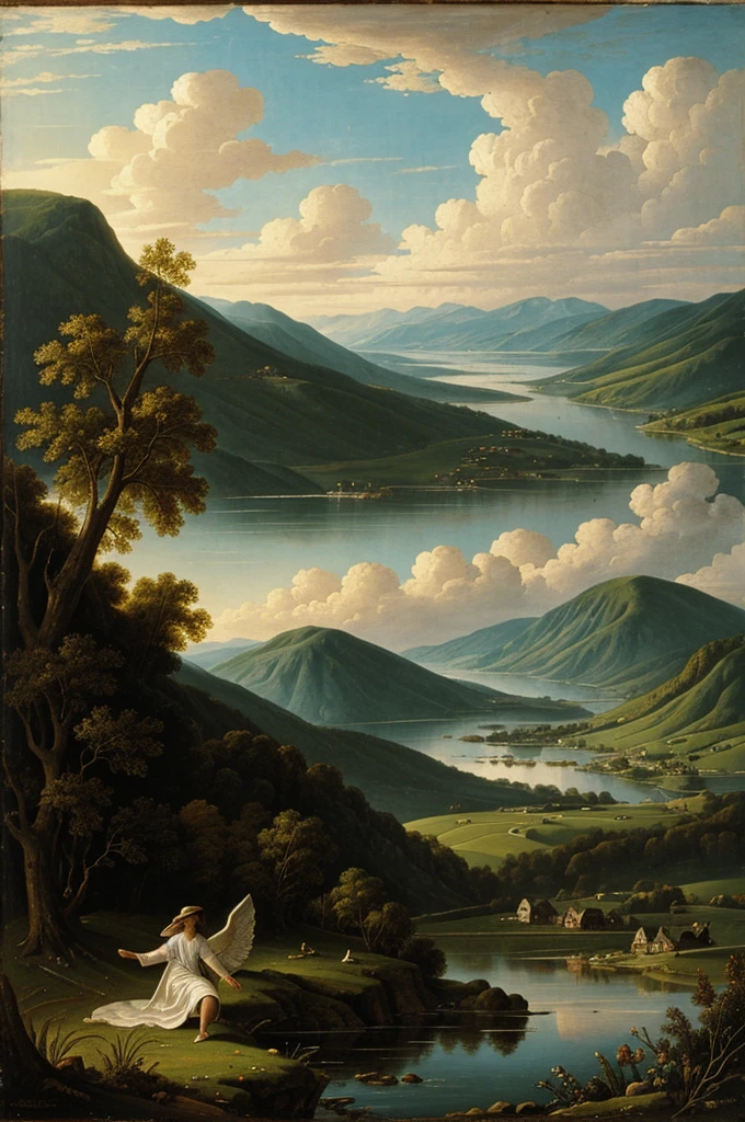 Landscape with an angel