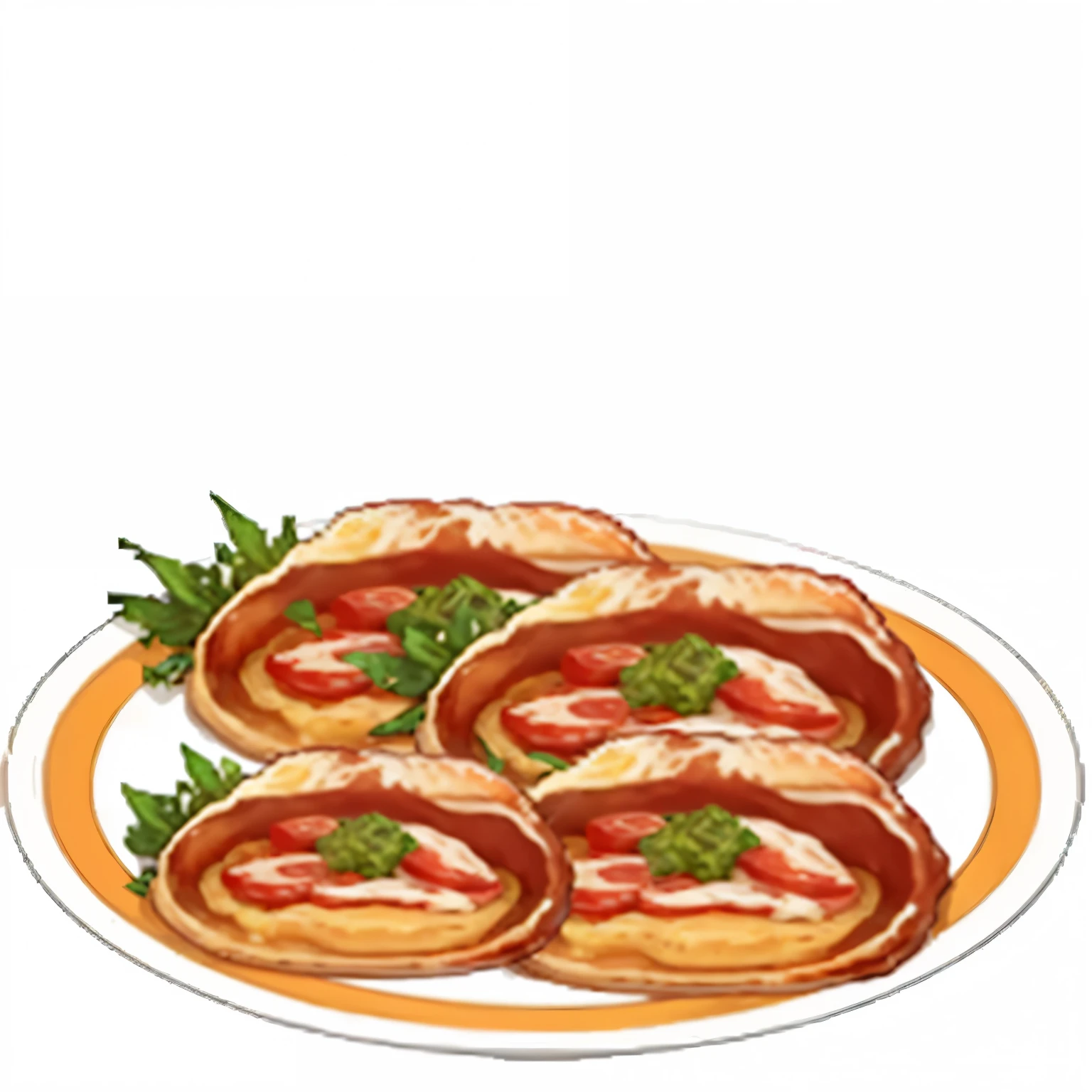 There is a plate of food，There are various kinds of food in it, 2k, two, diner background, ❤🔥🍄🌪, 2 5 6 x 2 5 6 pixels, delicious food, 🥥 🍕 Hybrids, Slightly pixelated, Offer a plate of food, Game image, cooked, [ [ Surrealism ] ], Fleshy
