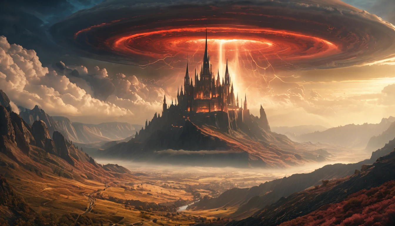 (best quality,4k,8k,highres,masterpiece:1.2),ultra-detailed,(realistic,photorealistic,photo-realistic:1.37),valley with hundreds of giant spires touching the sky on an alien world, general shot,dark,ominous atmosphere,dramatic lighting,cold color palette,demonic energy emanating,powerful presence,ethereal beauty,herculean strength,captivating,unsettling presence,haunting and mesmerizing,horrifyingly enchanting
