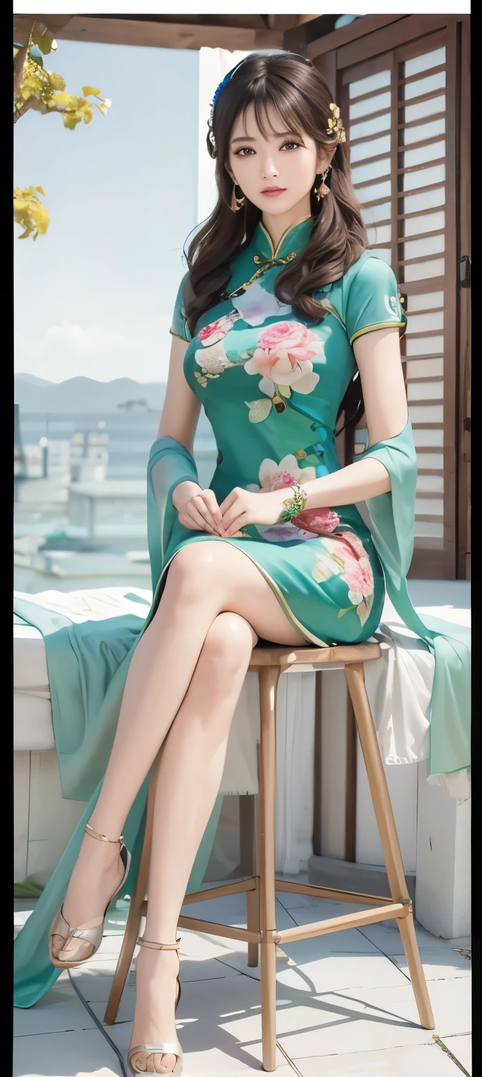8K, 1.4x more realistic,Ultra HD, High Detail, Super eye details,cheongsam