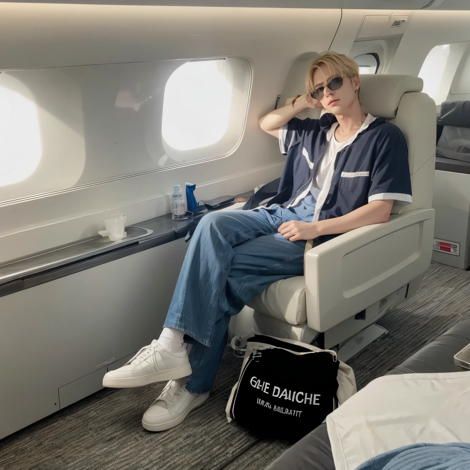 blonde man