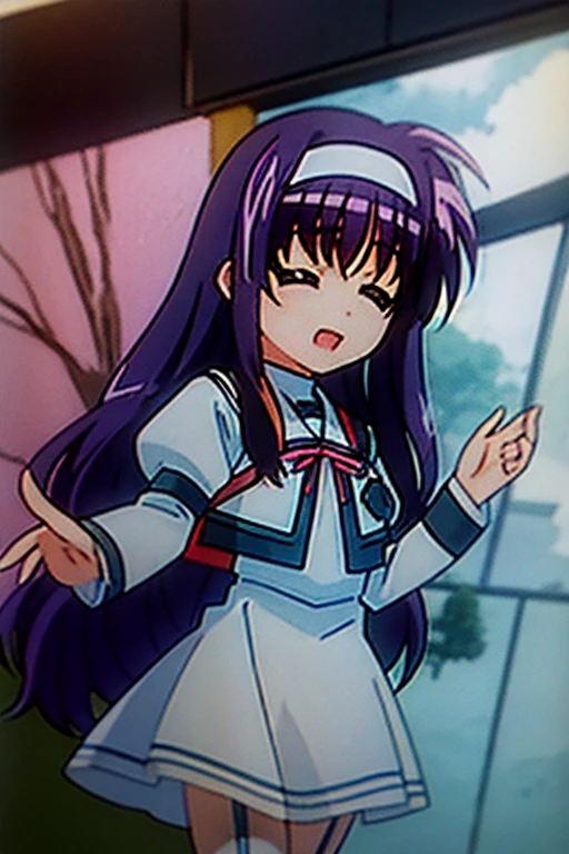 suzuka,Magical Girl Costume、Mechanical magic wand、garter belt、White ribbon、