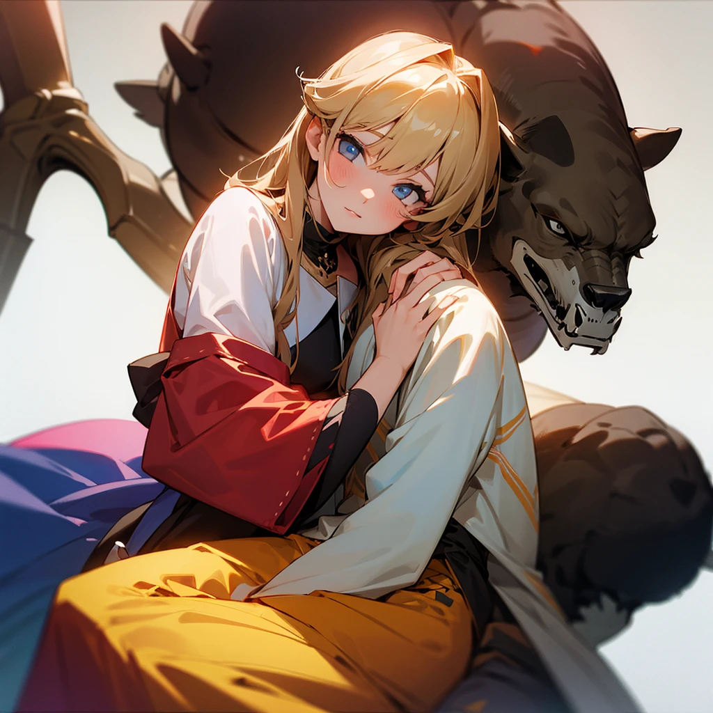 Girl sitting on a boy's face