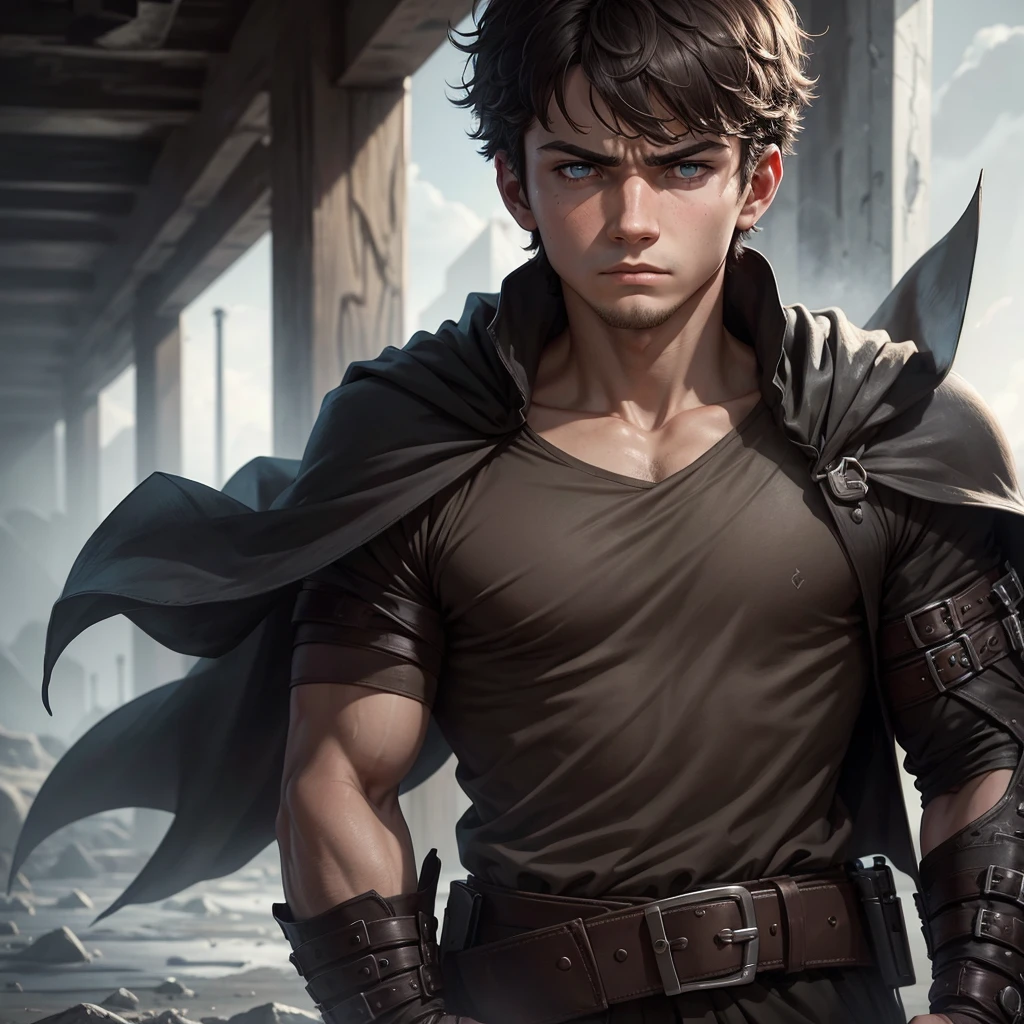 : A stoic boy with a tough exterior, always watching over his friends from the shadows. His cold attitude hides a deep sense of loyalty and protection