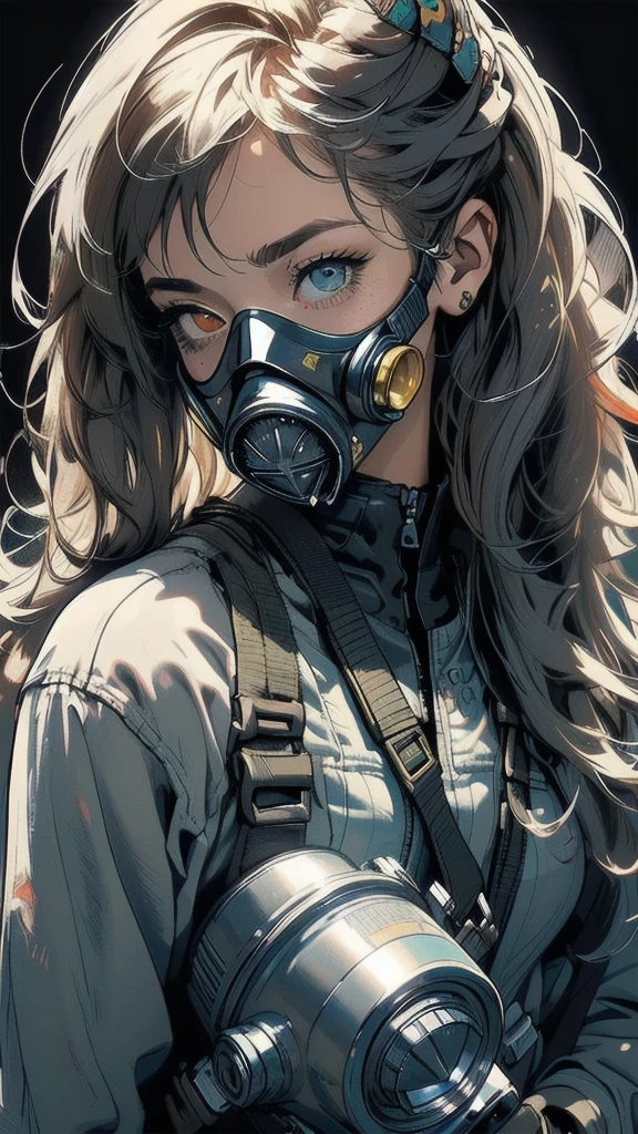 (((masterpiece, highest quality))),(((solo:1.2))),(((1girl:1.2))),32k wallpaper, very detailed, poster, vintage science fiction,((bauhaus)),(shape),(((abstract))),(mid century modern),(((((portfolio))))),(((((Close-up))))),(((((bust up))))),((((more various angle)))),((((highlight)))),((((heterochromia)))),(((complete. detailed face))),((((Extremely talented)))),(((((most complecated futristic))))),(Colorful color scheme),(((detailed unlimited complete equipment : gas mask ))),(((((Absolutely simple background))))),(((texture:grunge))),