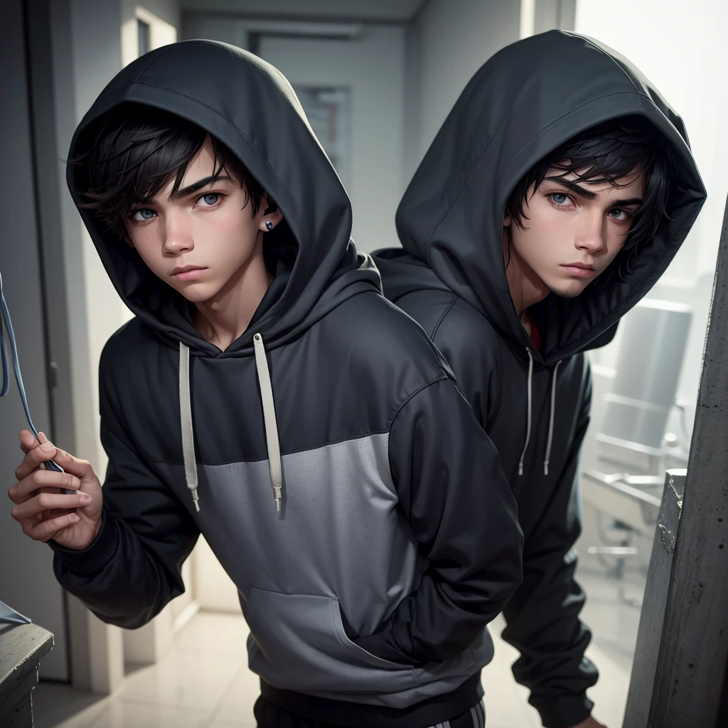 A boy with sharp eyes and a cool demeanor, always seen with a hood up and earphones in. He rarely talks but when he does, everyone liste
