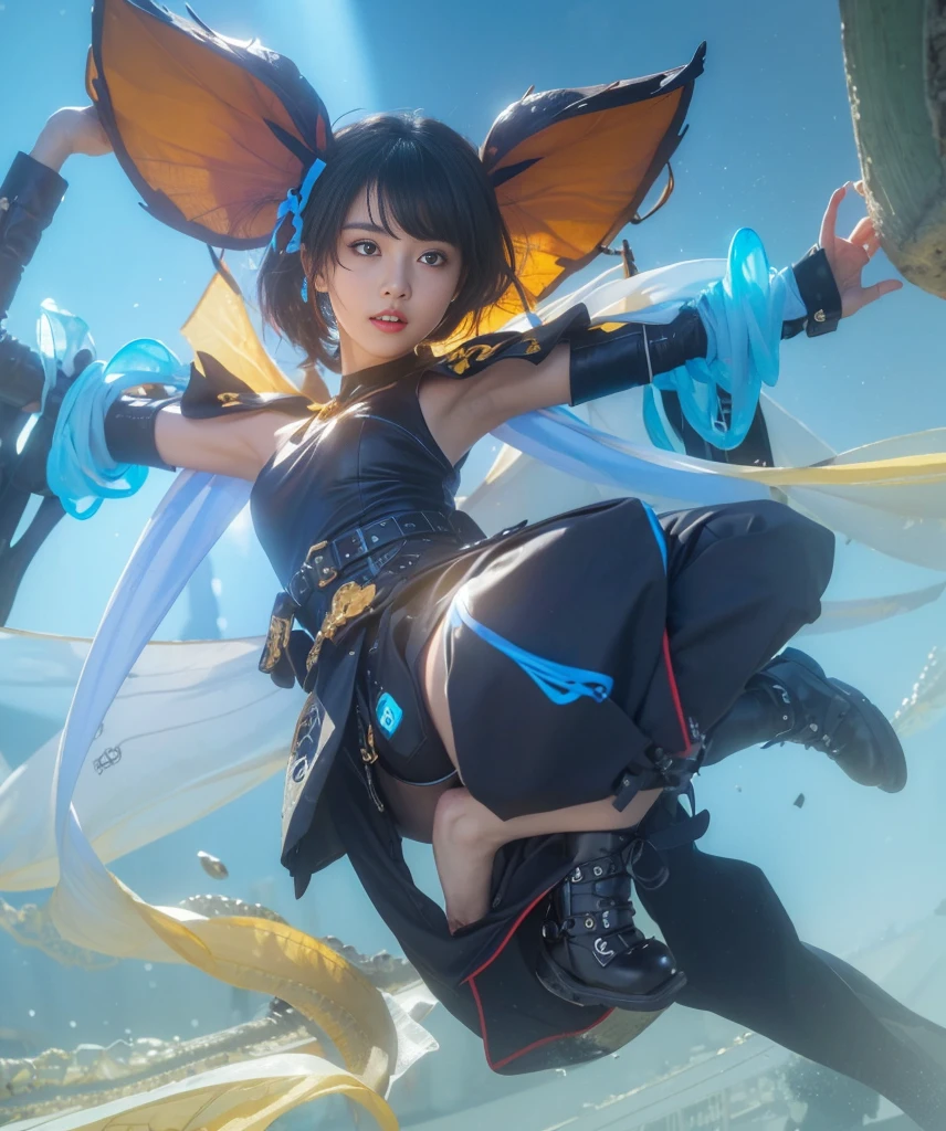 ((BEST Quality, 8k, Work: 1.3)), upper body,, Sharp focus: 1.2, cute girl with perfect figure, highly detailed facial and skin texture, Detailed eyes, double eyelids, interior view, short hair,