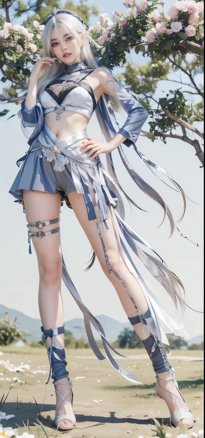 8k, 1.4x more realistic,ultra HD, High Detail, Super eye details,Silver Hair