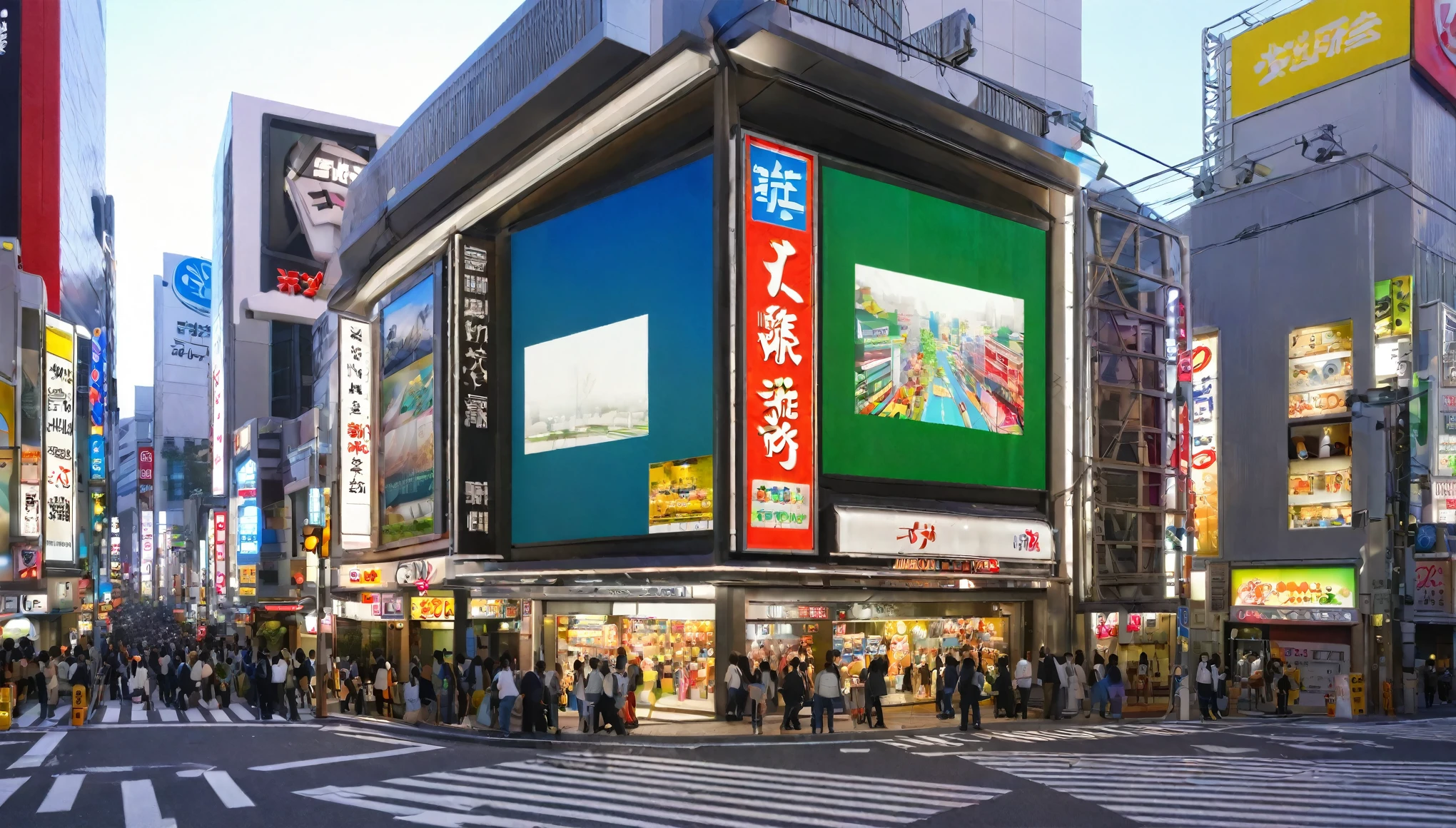 Diorama of Shibuya, Tokyo,Highest quality, 8k, High resolution, masterpiece:1.2, Very detailed, Realistic:1.37, High resolution, 超High resolution, Very detailed, Professional, Vibrant colors