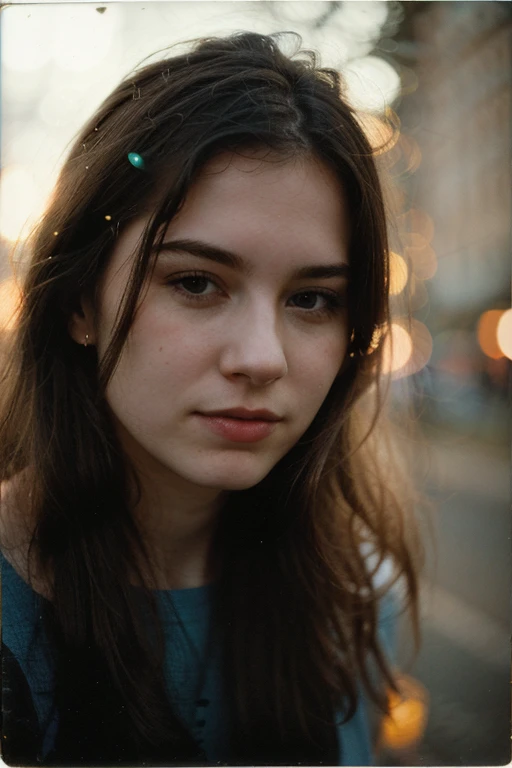 polaroid photo, night photo, photo of 24 y.o beautiful woman, pale skin, bokeh, motion blur