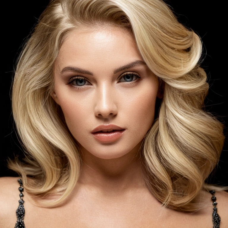 sensual, blonde, beautiful woman
