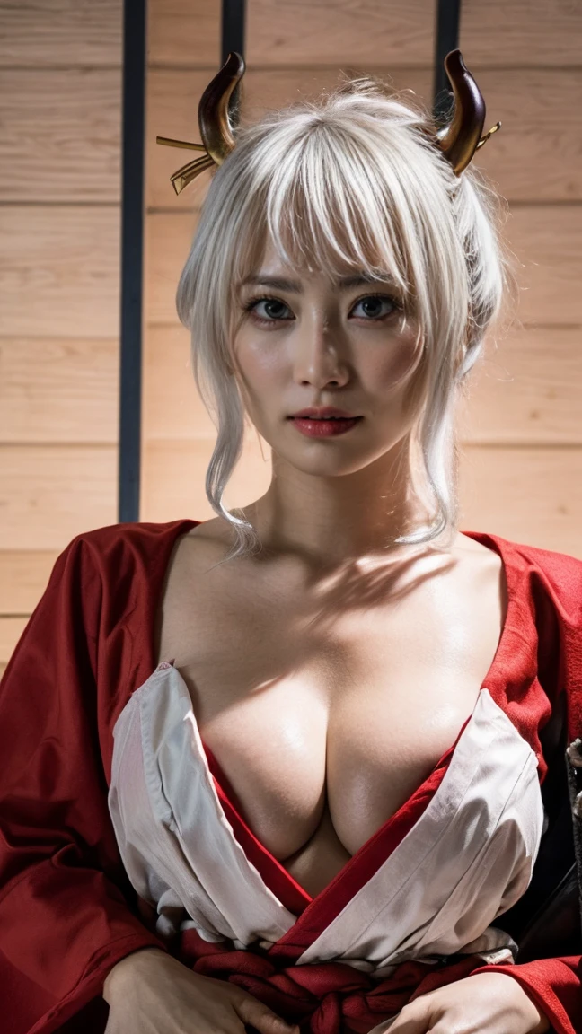 masterpiece, high quality,16K,32K,beautiful,Get used to it,Exquisite,extremely Get used to it, finely Get used to it, high quality, insanely Get used to it, ultra Get used to it, 超High resolution, high quality, beautiful face, Japanese, Browsing Caution,One Girl, Very cute face, (Highly detailed eyes, Highly detailed face), (Ultra-realistic, High resolution), (最high quality:1.4), RAW Photos, (Realistic, Realistic:1.37), Professional photography, Cinematic Light,Skin with attention to detail,,Glowing Skin, It gives me goosebumps,,(Japanese ,Cowboy Shot,Yamato,massage the breasts,Large Breasts:1.6)
