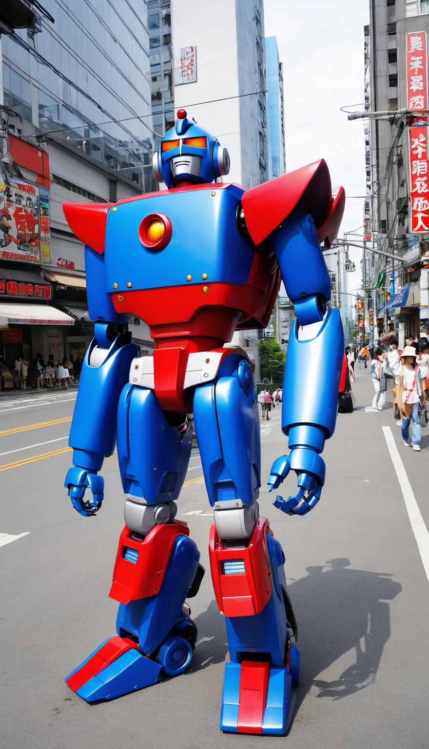 Giant Robot、Giant Robo、Blue body, red chest mark
