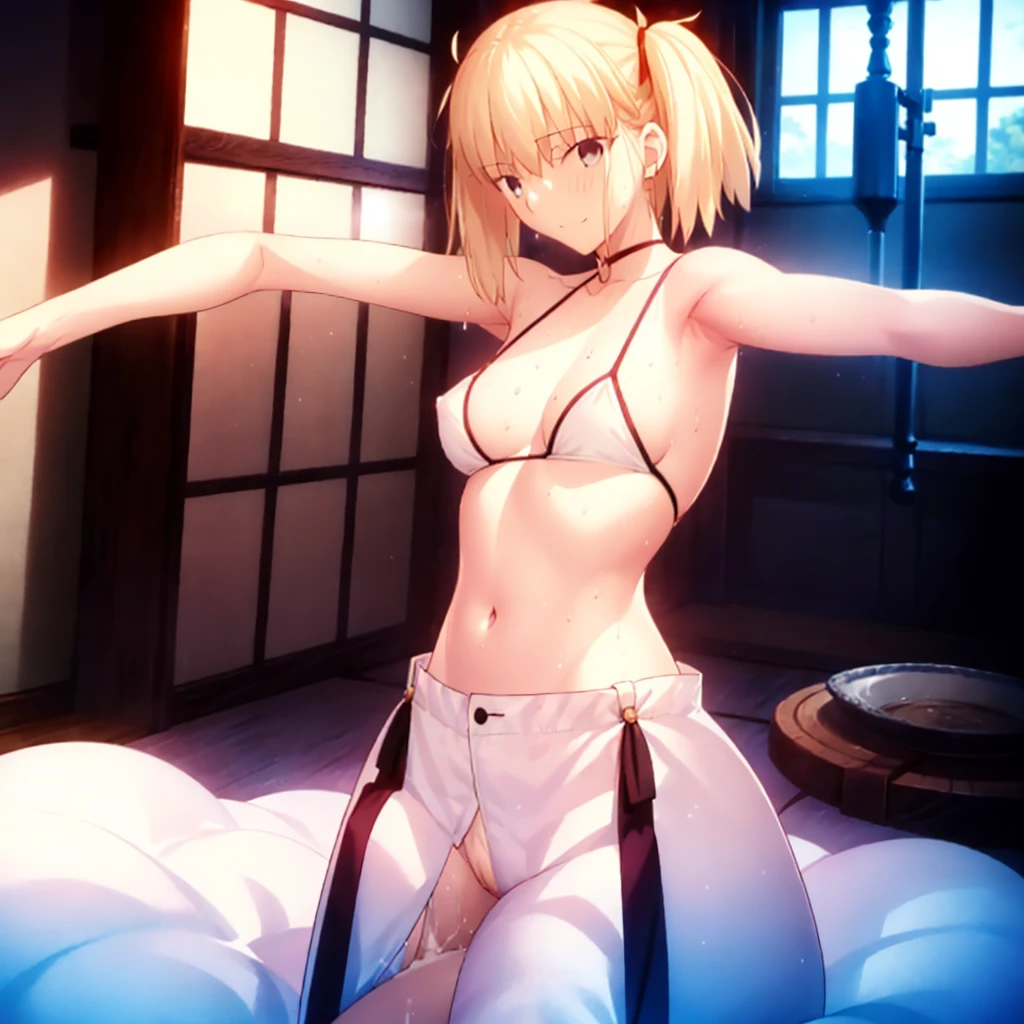High resolution, 最high resolution,high resolution,{know_StayNightuFotable in F:1.15}, Rubio_ Highest quality, masterpiece, フルnude,Sweatだく,blush,smile,Underarmアップ,Sweat,Underarmを広げて見せている,bed,semen,Bukkake,Covered in semen,semenが垂れている,Moist,blonde,whole body,pubic hairがある,Love Juice,Underarm,~ side,~ sideの下,Underarmの下,~ sideアップ,Sweatをかいている,~ sideSweat,Upper Body, 1 person,Armpit zoom,Side zoom,Underarmズーム,腋の下ズームUnderarmを見せつける,Showing off your armpits,Place your arms behind your head,nude,全naked,naked,Raise your arms, Intraluminal reflection,whole body,Two Arms,alone,sexy,1 personだけ,look at me,体中semenまみれ,膣からsemenが垂れている,front,オイルを塗ったテカテカのUnderarmを見せる、オイルを塗った光沢のあるUnderarm:1.30、Surreal、Underarm、オイルを塗った光沢のあるUnderarm:1.30、光沢のあるUnderarm、オイルを塗ったぬるぬるのUnderarm:1.30、ぬるぬるした光沢のあるUnderarm:1.20、明るく詳細なUnderarm、Underarmの細かいシワ:1.7、Realistic armpit wrinkles:1.7、Underarmを照らす光:1.4、Even the fine details of armpit pores), (smile、Side-show pose,Side-show pose,Nipples are erect,全naked,No clothes,素っnaked,Armpit up,Armpit Up,Naughtyな腋,Naughtyな脇,Naughty,Sweat,Arms behind head,Spread the armpits,Spread your arms,Embarrassed,Love juiceが垂れている,Breast milk,Breast milkが出ている,Pussy,しゃがんでPussyを見せつける,Body to the front,pubic hairが生えている,pubic hair,semen,semenまみれ,semen,semenまみれ,Naughtyな体,Naughtyな身体,NaughtyなPussy,Naughtyなgenital,genital,NaughtyなPussy,Naughtyなnaked,Naughtyなnaked体,Naughtyな肉体,Naughtyなボディー,Embarrassedに腋を見せている,Embarrassedに脇を見せている,lotion,lotionまみれ,Vaginal fluid,Vaginal fluidが垂れている,Love juice,Love juiceが垂れている,semenでベタベタ,Sticky with semen,Sperm,Spermwhole bodyまみれ,Pussy,Pussyを見せつける,Pussy,Pussyを見せつける,Embarrassedな表情,Groinにタトゥー, Groin,View your viewers,genital,女genital,Moist腋,Moist脇,smile,4K,(8k),Noise Reduction,Place your hands behind your head,Emphasis on the crotch,((Place your hands behind your head)),(Shiny, oily skin), Raise the hand, (Raise your arms above your head:1.5), Put your arms behind your head, Underarm, (Underarm into viewer's face:1.5), (View your viewers:1.5), Raise the hand,Stuffy armpits,Stuffy side,Underarmを露出させる,Exposing the armpits,両手を頭に当ててbedに座わる,Stuffy armpits,Stuffy side