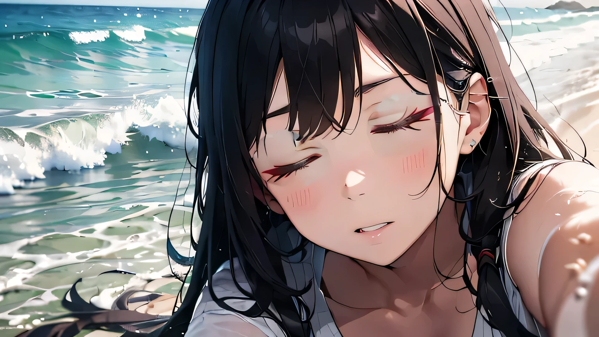 (closed eyes)