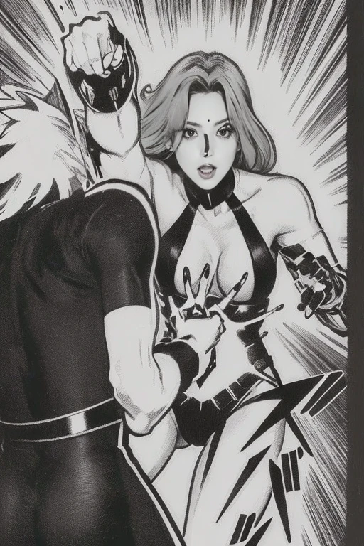 Reiko Kanzono, who is usually a businesswoman, is a superheroine and a super lady.
Estimated to be 27 years old, semi-long hair, glossy and beautiful black hair, bangs on the forehead,
The Super Lady is dressed in a pure white bustier leotard battle suit in the style of Wonder Woman, exuding unparalleled beauty. Elegant, graceful, innocent, refreshing, incredibly charming. Elegant and beautiful smile. A stunning beauty with outstanding style. Outstanding proportions, and big breasts. The leotard-style battlesuit is based on pure white and has a gold power belt at the waist. Boots and bracelets are also white. The choker is also white. The leotard has stitched stripes like a Power Woman. There are special color-coded shields around the nipples and genitals, which is a sexy accent in terms of design. Her high-cut legs dig into her crotch. Incredibly erotic and sexy. V-Front high-cut legs. There is no doubt that it will fascinate all men. Moreover, he defeats the wicked one after another. Invincible superheroine. And a beautiful maiden with a lovely sense of style. An elegant and elegant beauty. Mature and intelligent woman with a smile on her face. Men in the world must be captivated in an instant.
Amazingly beautiful woman with pre-battle pose, standing figure, graceful, classy, pure, innocent, adorable, cute, refreshing, smiling, innocent, neat, incredibly attractive, outstanding style, big breasts, big breasts, big breasts Japan woman with very big sexy breasts and very big cleavage, semi-long hair, glossy and beautiful black hair, Pure white leotard-style battlesuit with a golden power belt around the waist, white boots and bracelets, choker around the neck, stripes with stitching reminiscent of Power Woman, special shields with different coloring around the nipples and genitals, emphasis on the design, sexy erotic design, erotic and sexy, V-front high-cut legs, T-back design at crotch, incredibly erotic and sexy, 1 girl, no tiara, nothing on the forehead, bare f