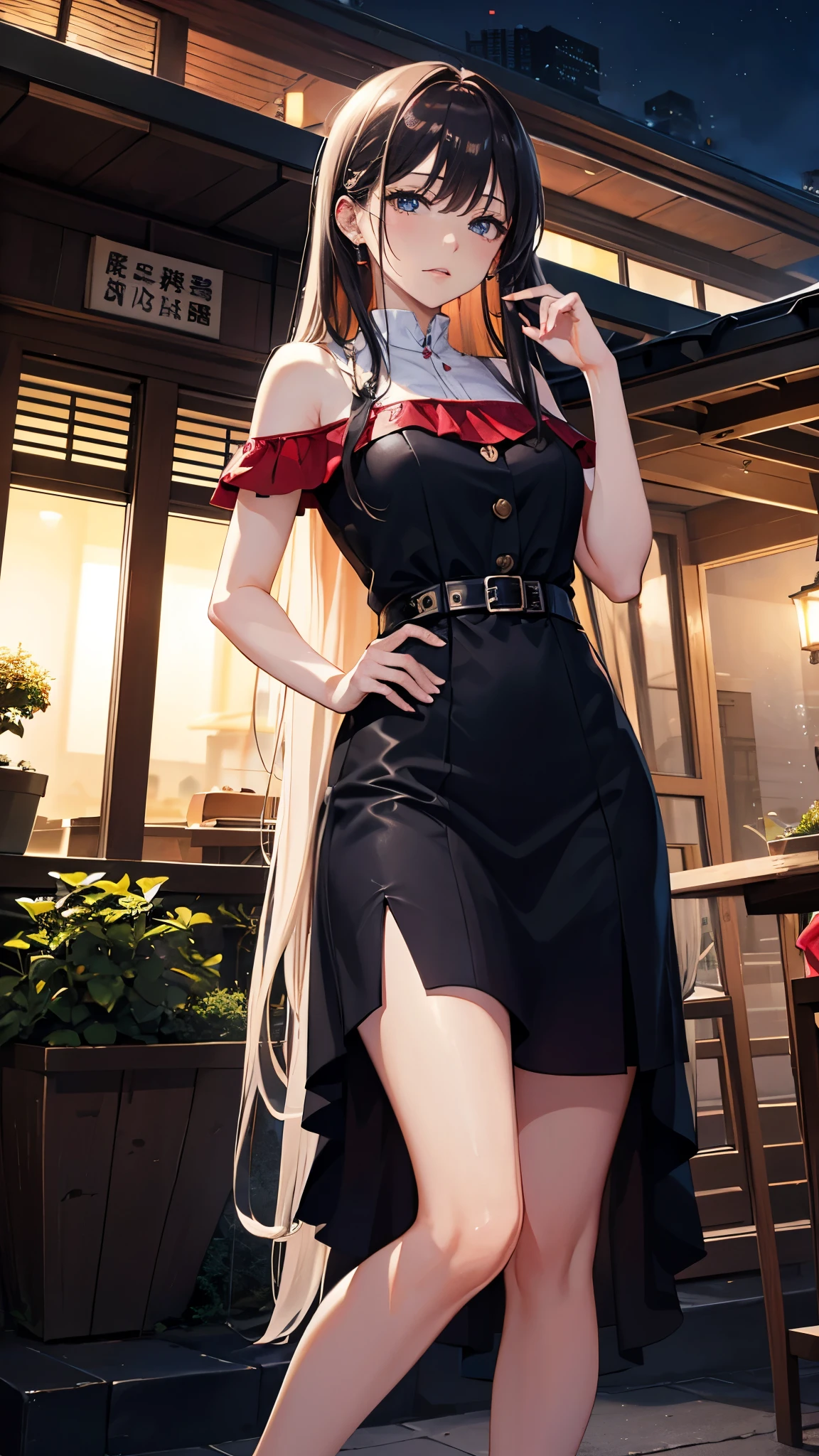 Highest quality, masterpiece, Ultra-high resolution, Strong Woman, Long Hair、On a typhoon night、At the hotel with my female boss、One Night&#39;s Mistake、Reluctantly、On the bed、Forcibly、Affair、(steam,sweat)