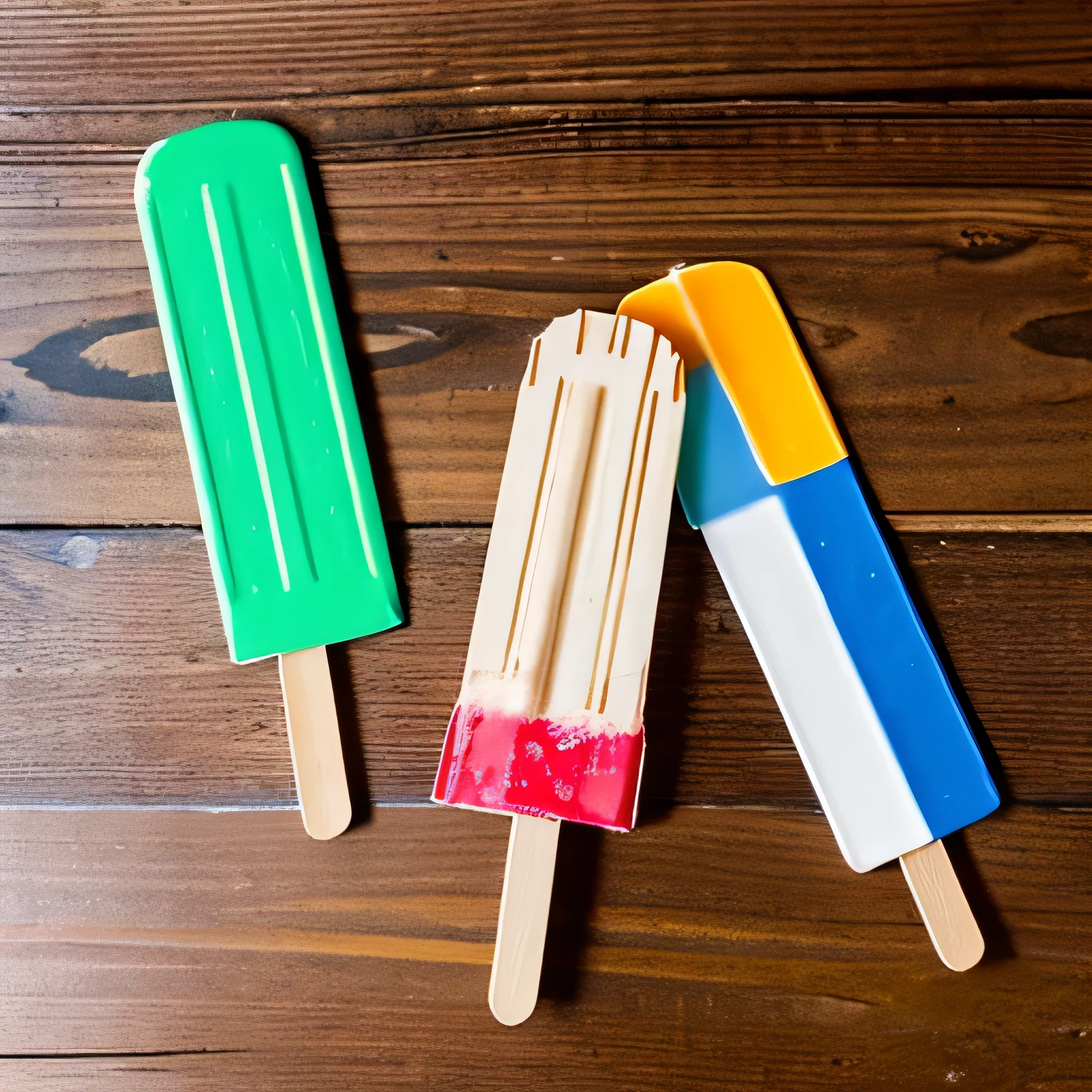 Popsicle sticks, photograph, high quality