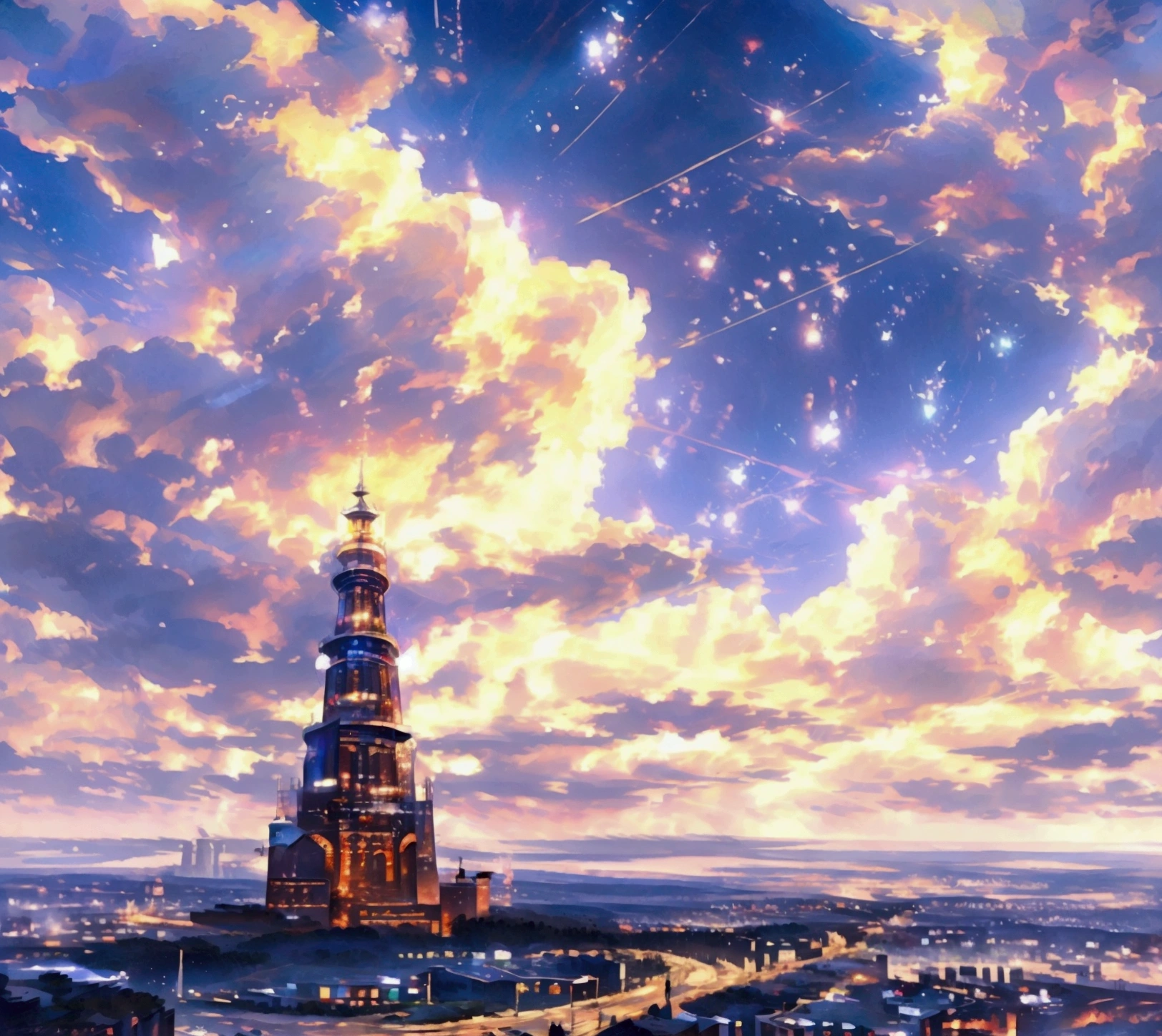 City、Spectacular views、take_photograph,((Highest quality)), (Very detailed), ((Very detailed)), (beautiful)、Sparkling、Shining、Legend