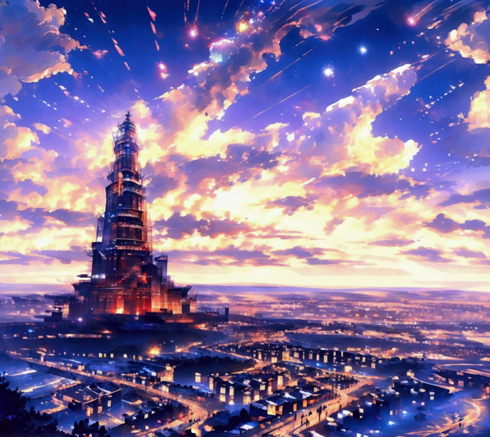 City、Spectacular views、take_photograph,((Highest quality)), (Very detailed), ((Very detailed)), (beautiful)、Sparkling、Shining、Legend