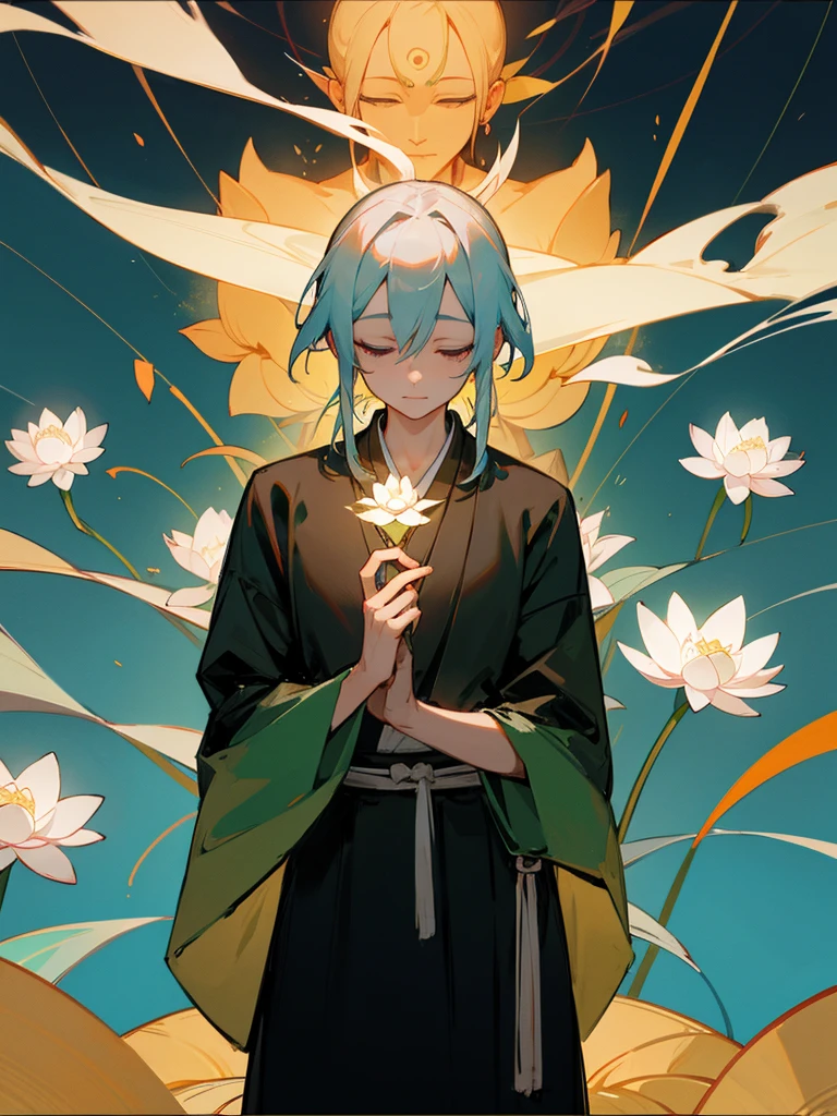Void蔵菩薩、Wish-fulfilling jewel、Void、Lotus, Zazen, Bodhisattva's Crown