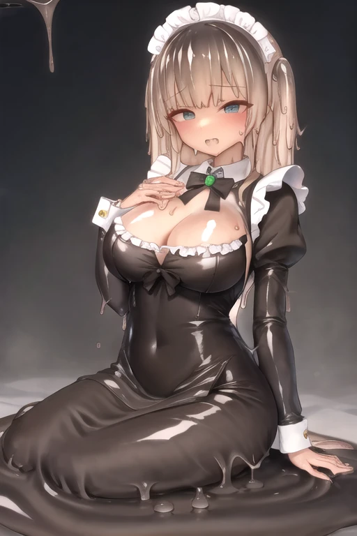 Waifu slime, Big bust, Wide, maid dress
