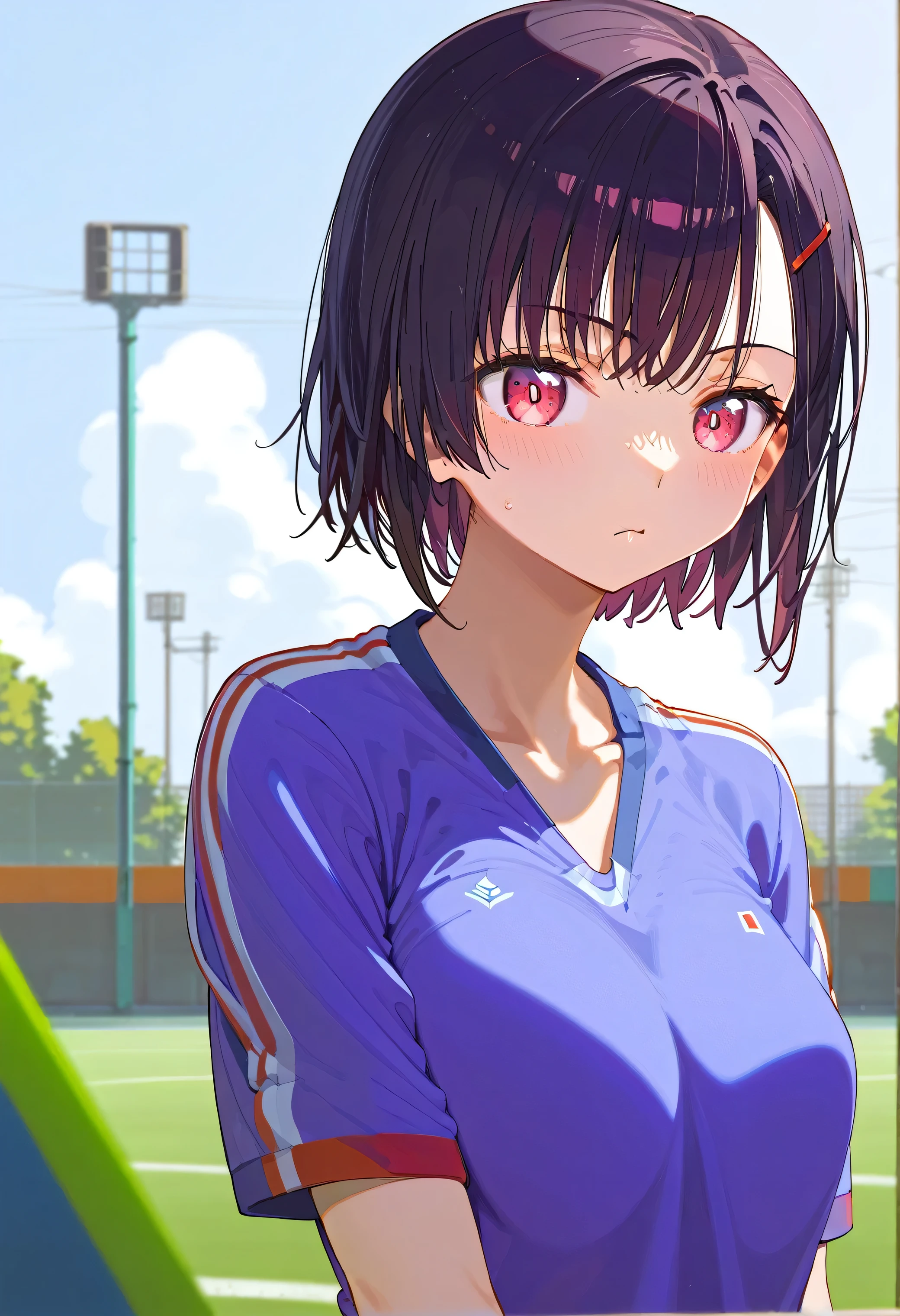 Mikazuki Shizuka, alone, Sportswear,BREAK score_9, score_8_Excellent, score_7_Excellent, anime、((best quality)), (ultra-detailed), ((extremely detailed)), (beautiful), ((kawaii girl))