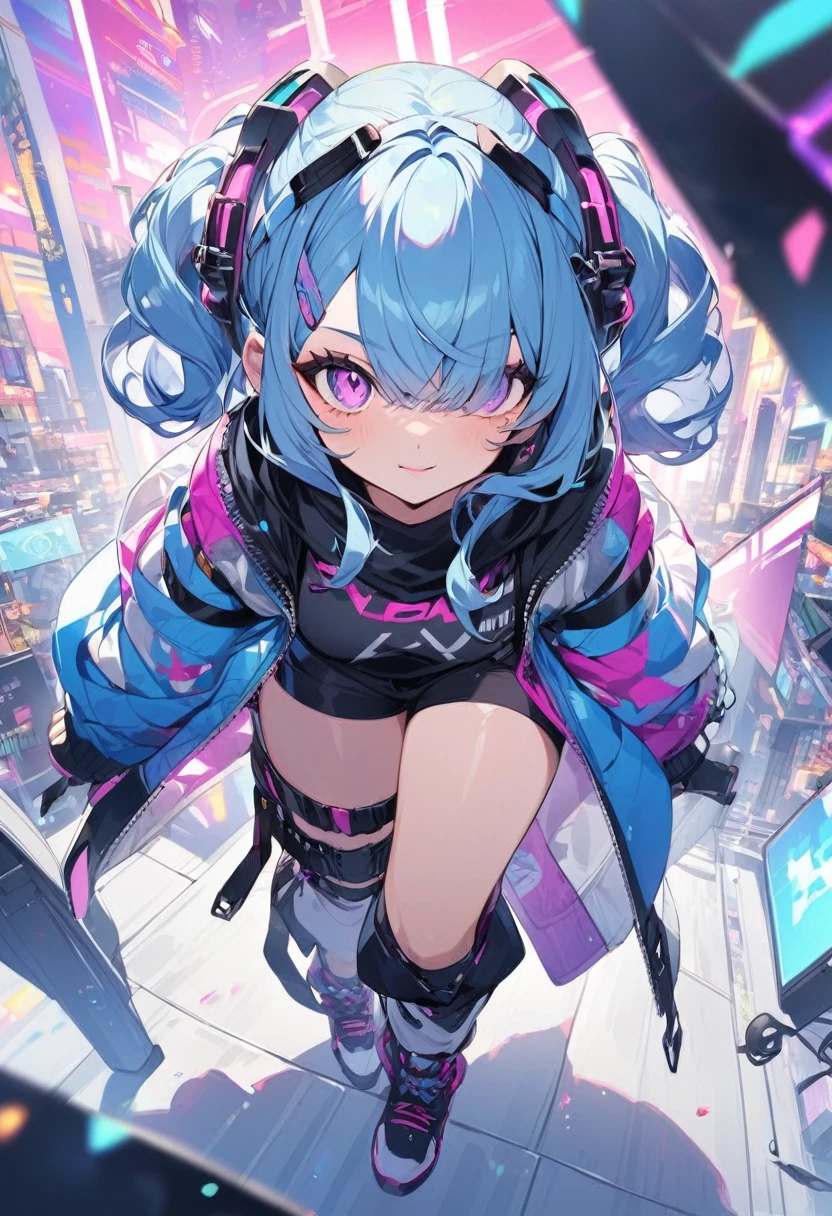 Stylish gaming girl